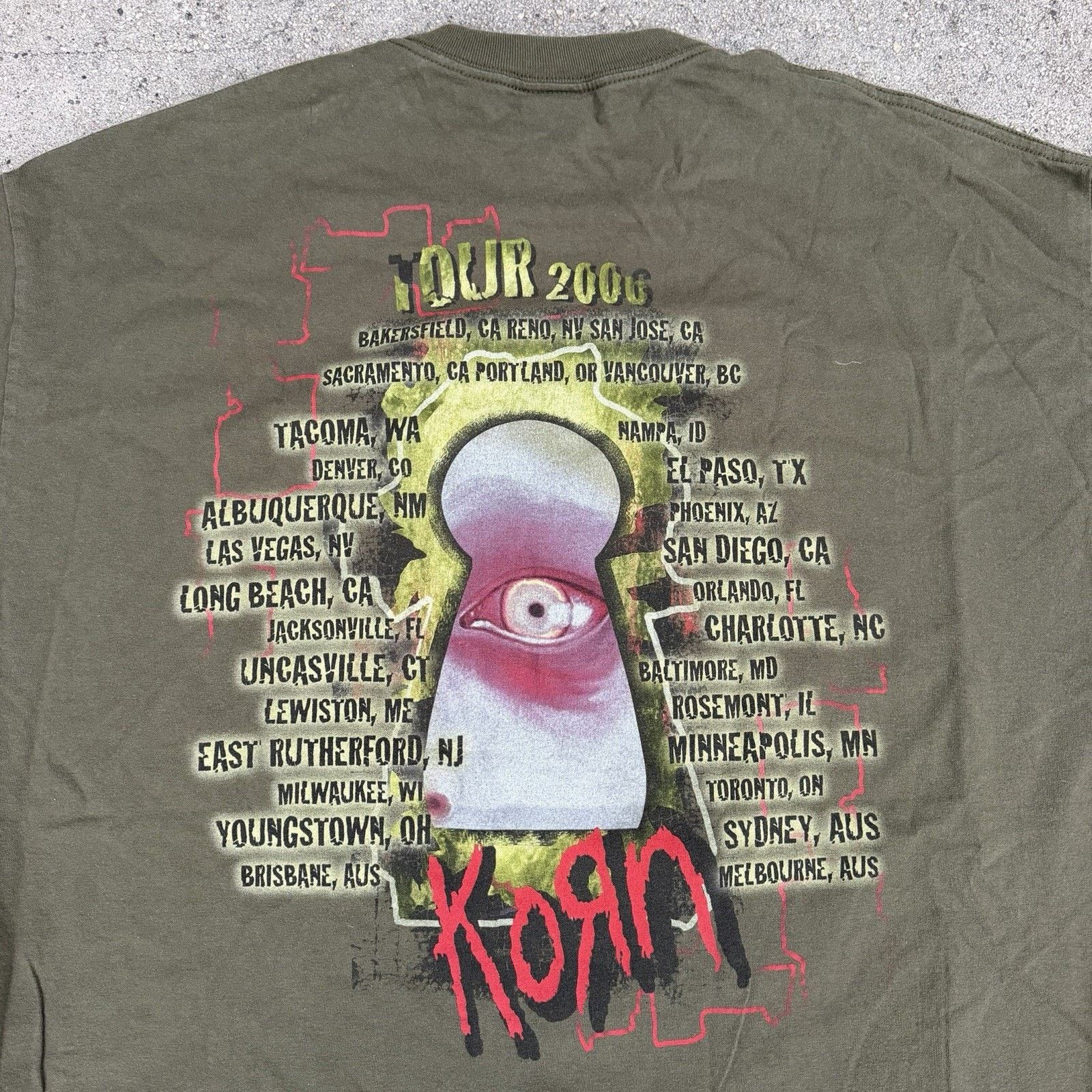 Band Tees × Giant × Vintage Vintage 2006 Giant Korn Tour See You The Other Side Band Tee Size US XXL / EU 58 / 5 - 2 Thumbnail