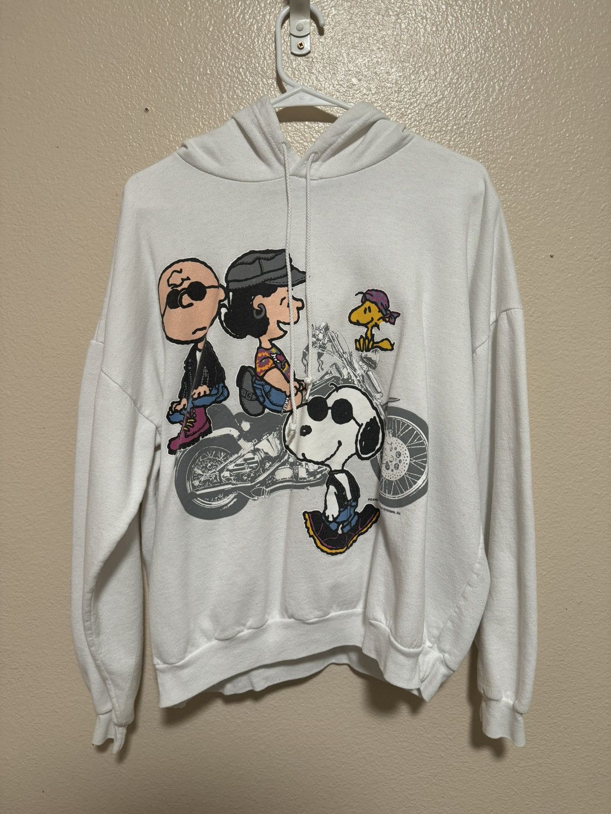 Harley Davidson × Peanuts × Vintage Y2k Motorcycle Snoopy Hoodie Size US M / EU 48-50 / 2 - 1 Thumbnail