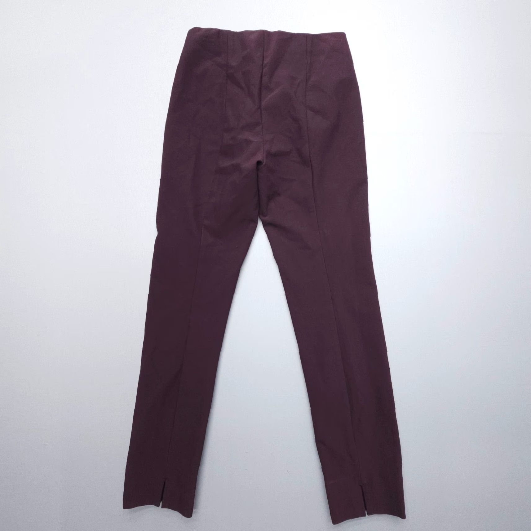 Vince Vince Front Seam Legging in Black Cherry Size Small Stretch Career Office Italy Pants Women S Slim Ankle Red USA eyeing Vintage N/A Size 28" / US 6 / IT 42 - 2 Thumbnail