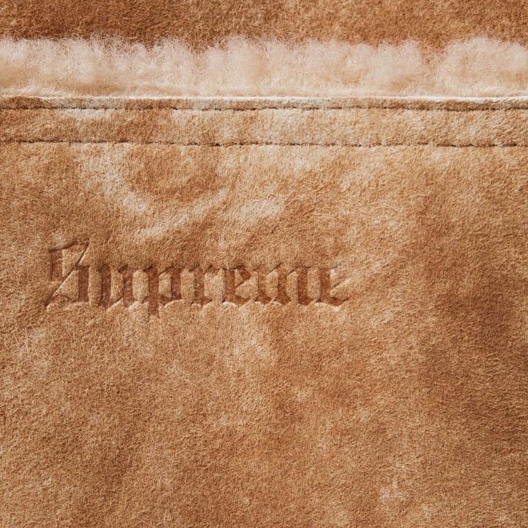 Schott × Supreme Supreme®/Schott® Shearling Coat Tan FW25 Sheepskin Size XL Size US XL / EU 56 / 4 - 4 Thumbnail