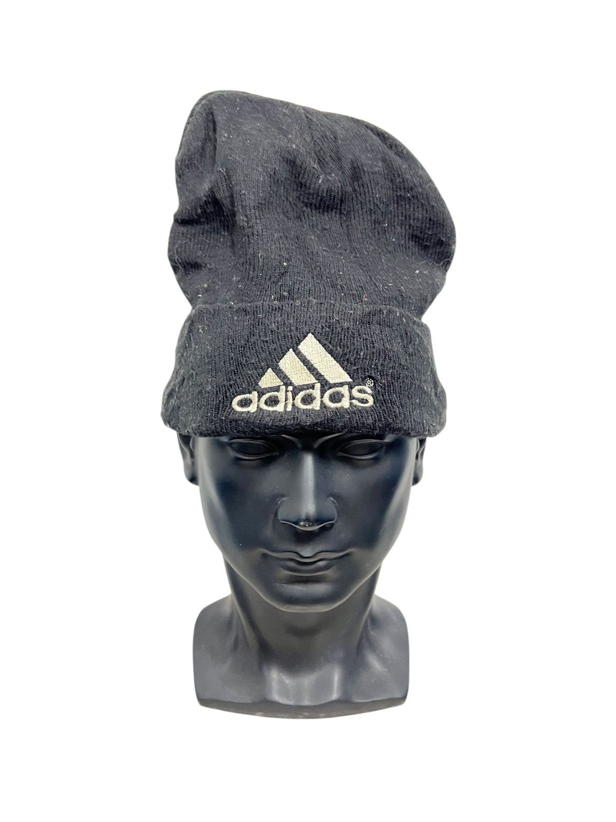 Vintage Vintage Adidas Big Logo Beanie Hat Size ONE SIZE - 1 Thumbnail