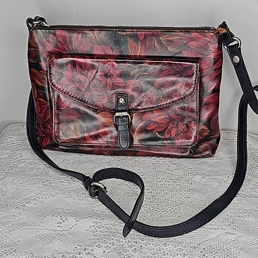 Patricia Nash Patricia Nash Kirby East West leather EXCLUSIVE floral bag Size ONE SIZE - 2 Thumbnail