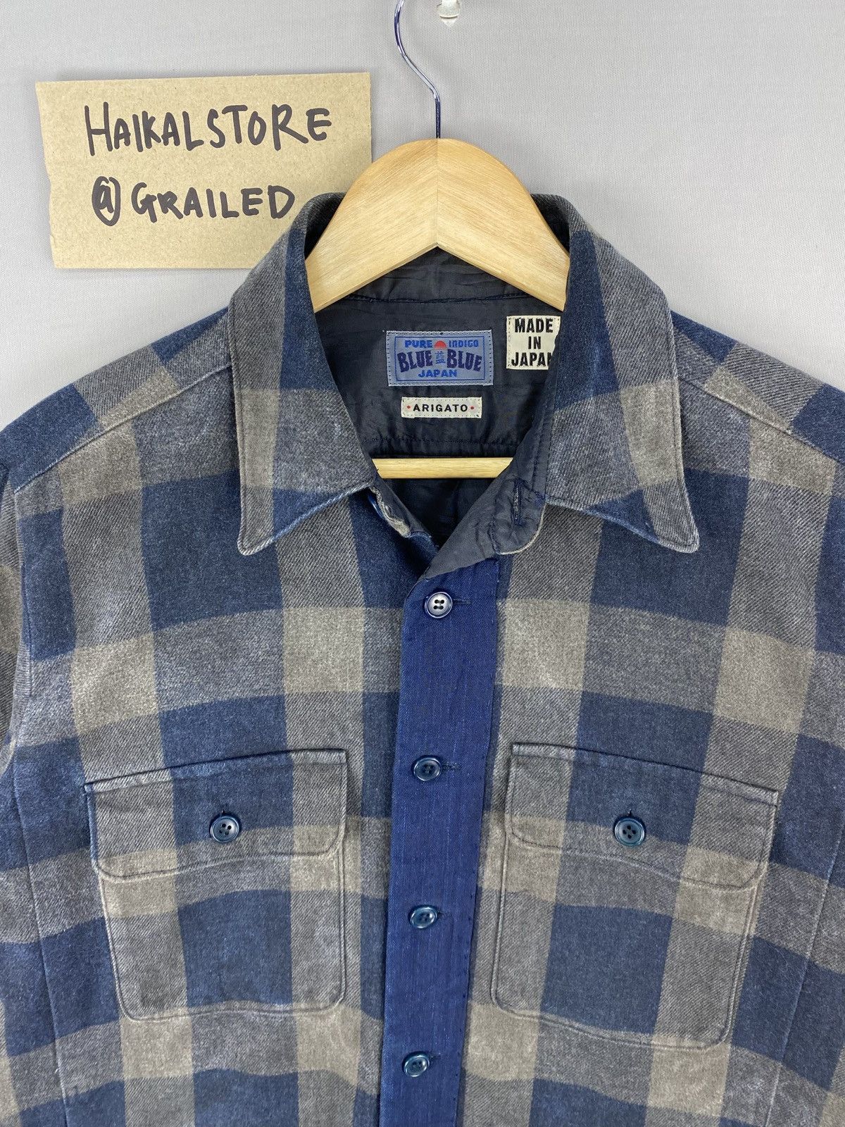 Blue Blue Japan Vintage Flannel Checkered By Blue Blue Japan Size US M / EU 48-50 / 2 - 7 Thumbnail