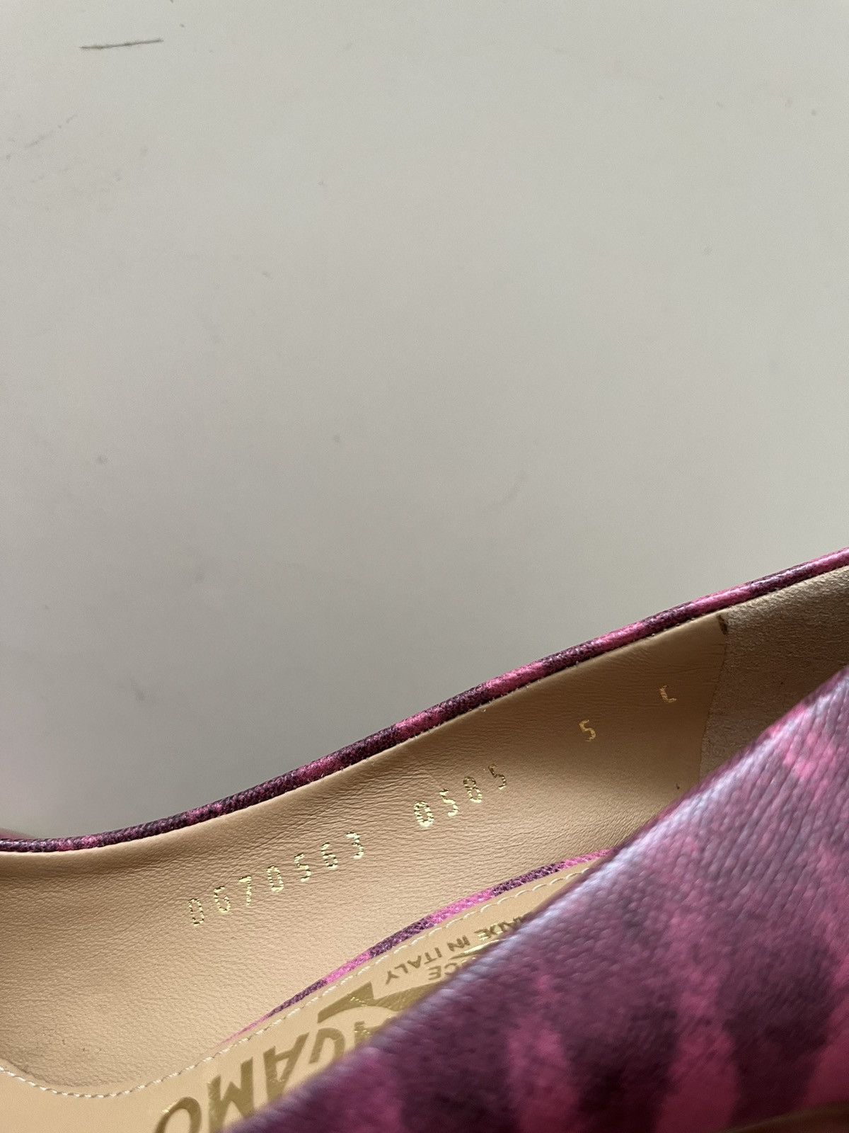 Salvatore Ferragamo Salvatore Ferragamo Pink Leo 70 Zebra Heels Size US 5 / IT 35 - 8 Thumbnail