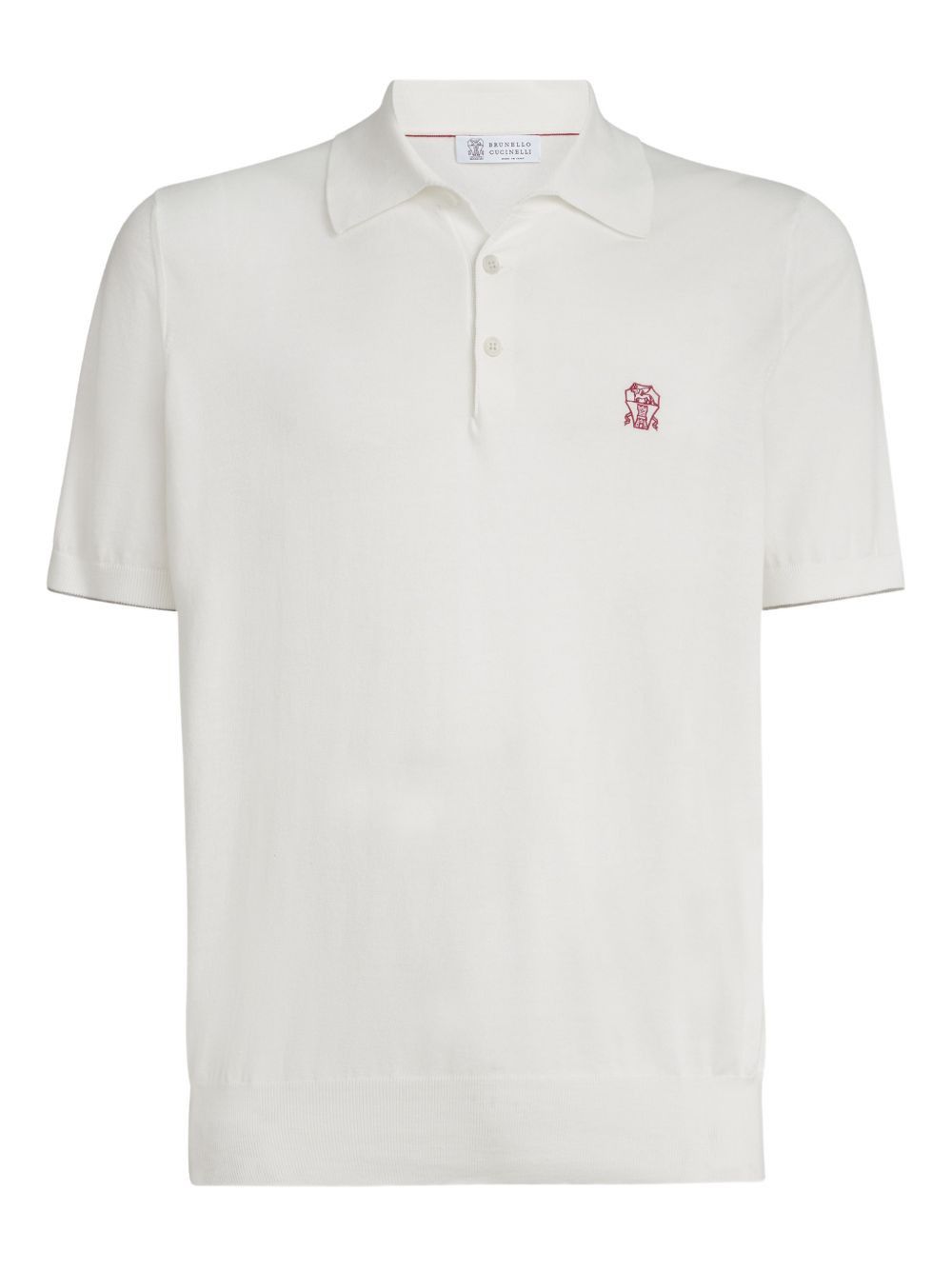 Brunello Cucinelli LOGO COTTON POLO SHIRT Size US M / EU 48-50 / 2 - 1 Thumbnail
