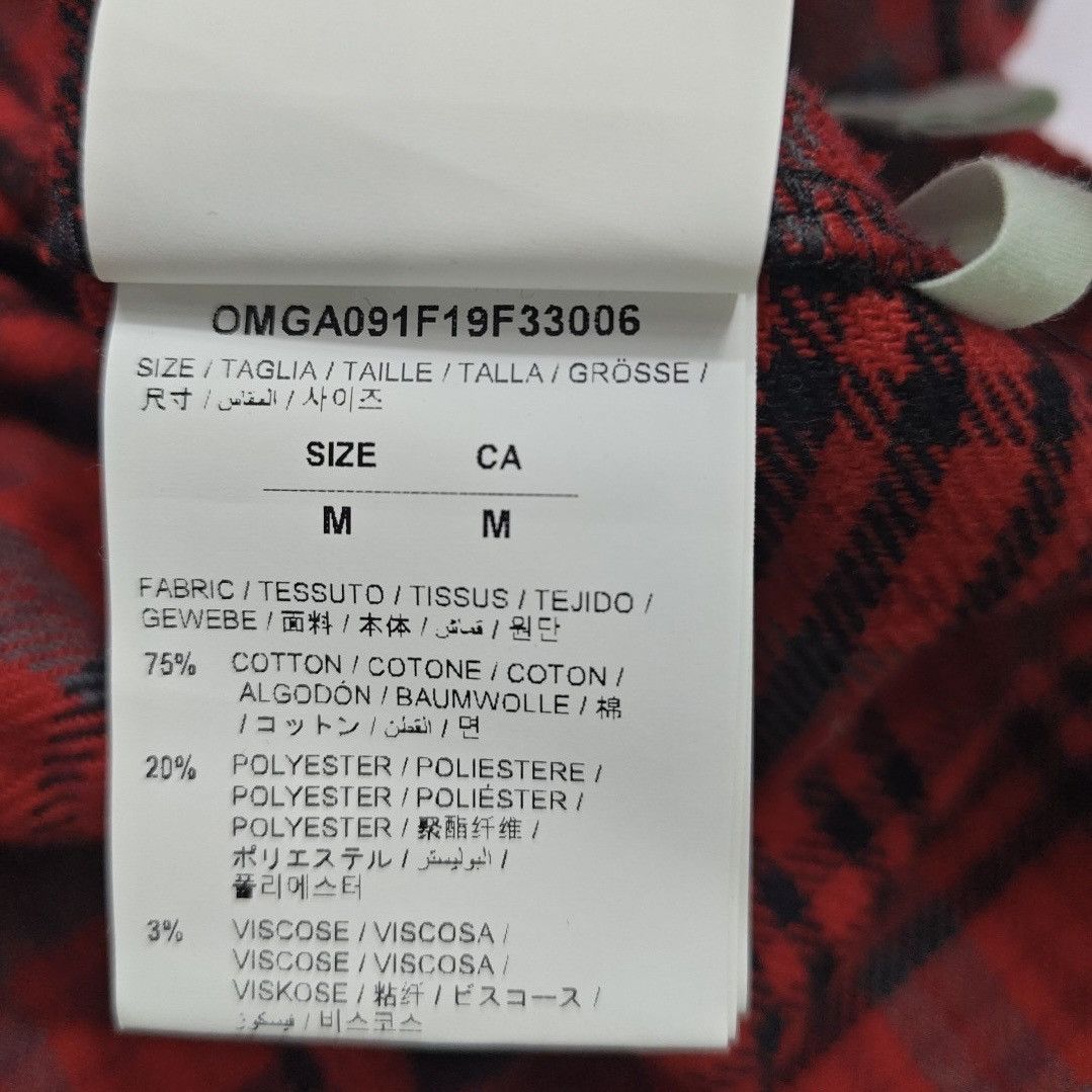 Off-White Off-White red and black plaid cotton flannel shirt Size US M / EU 48-50 / 2 - 4 Thumbnail