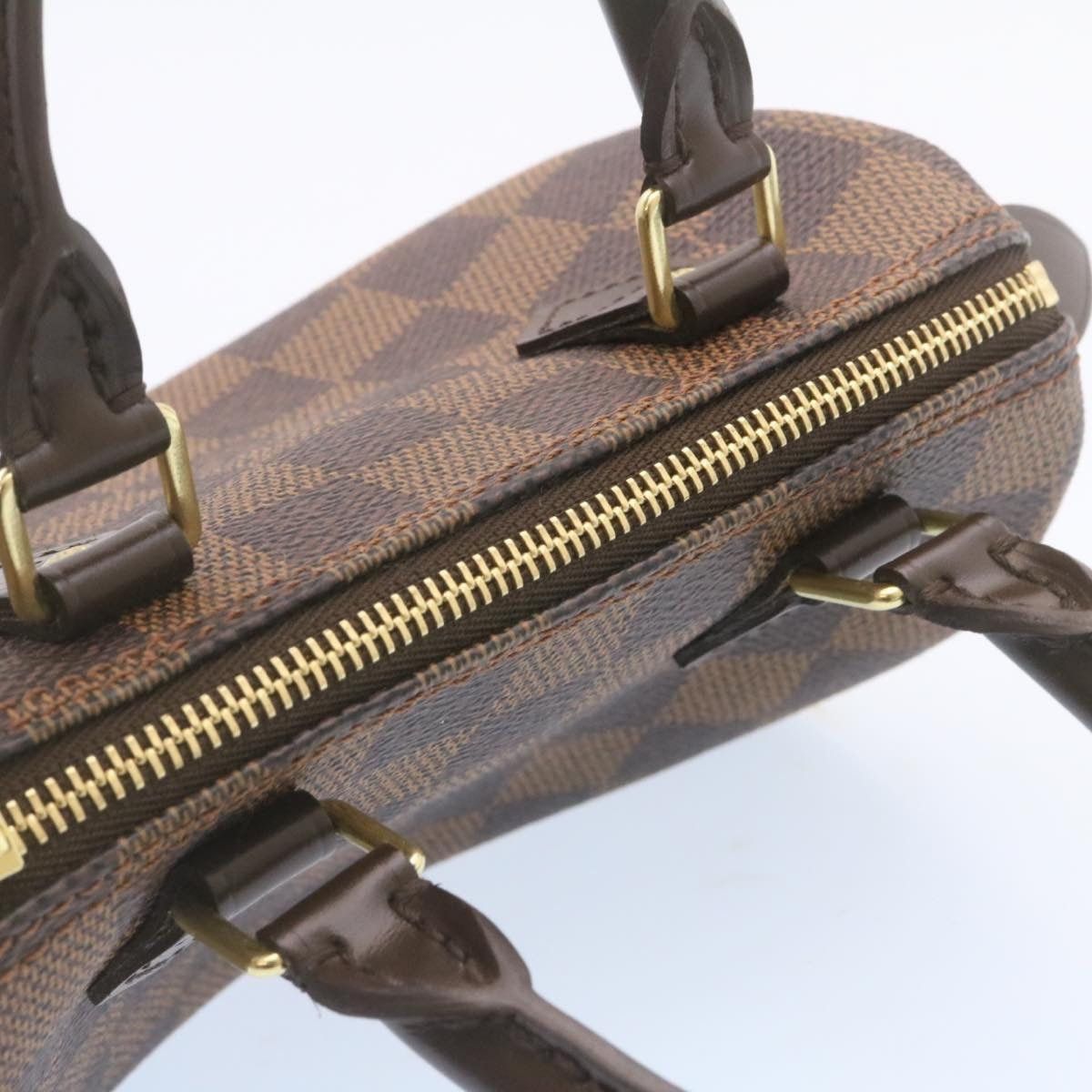 Louis Vuitton LOUIS VUITTON Damier Ebene Mini Speedy Hand Bag M41534 Size ONE SIZE - 6 Thumbnail