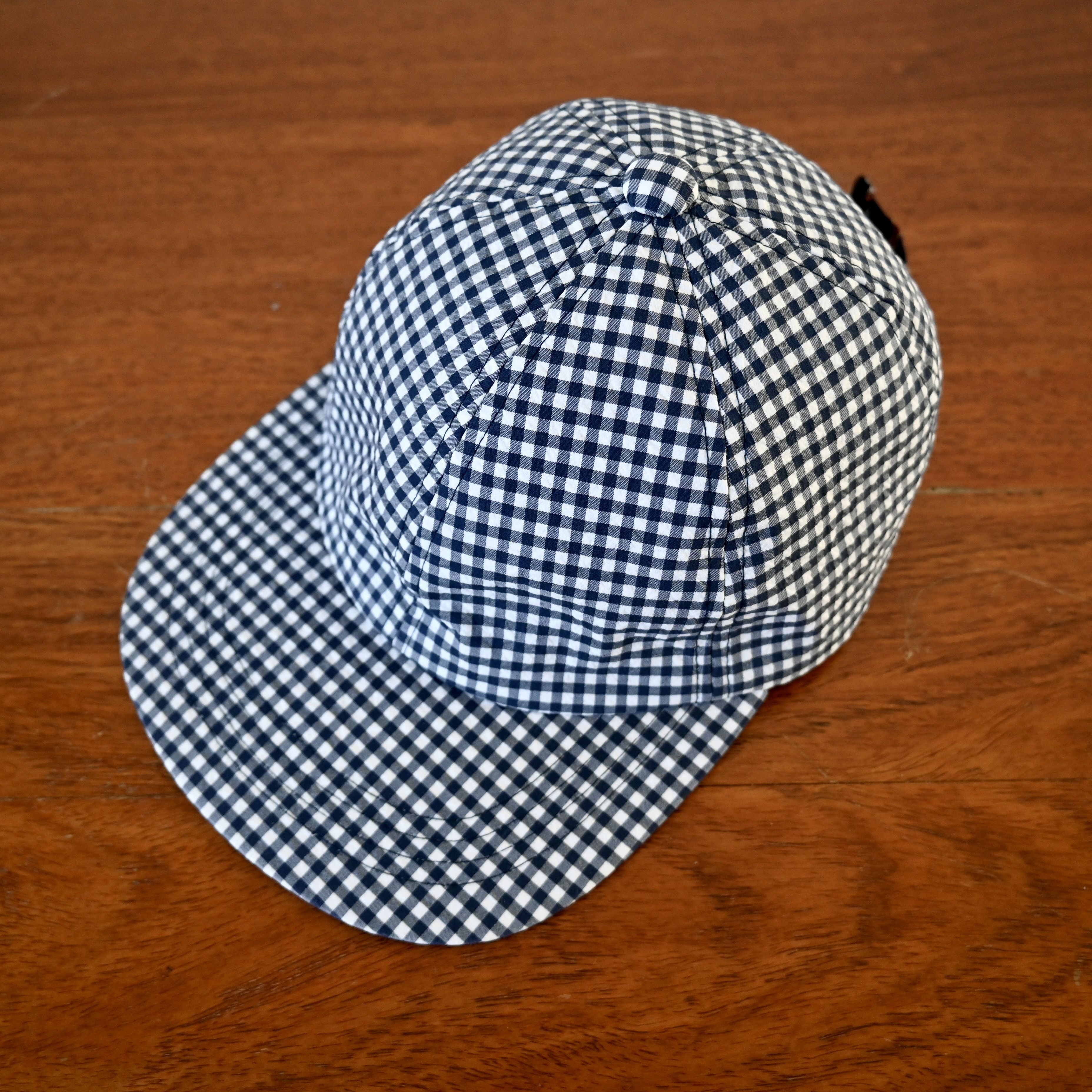 Beams Plus BEAMS Plus gingham seersucker 6 panel hat, made in Japan Size ONE SIZE - 6 Thumbnail