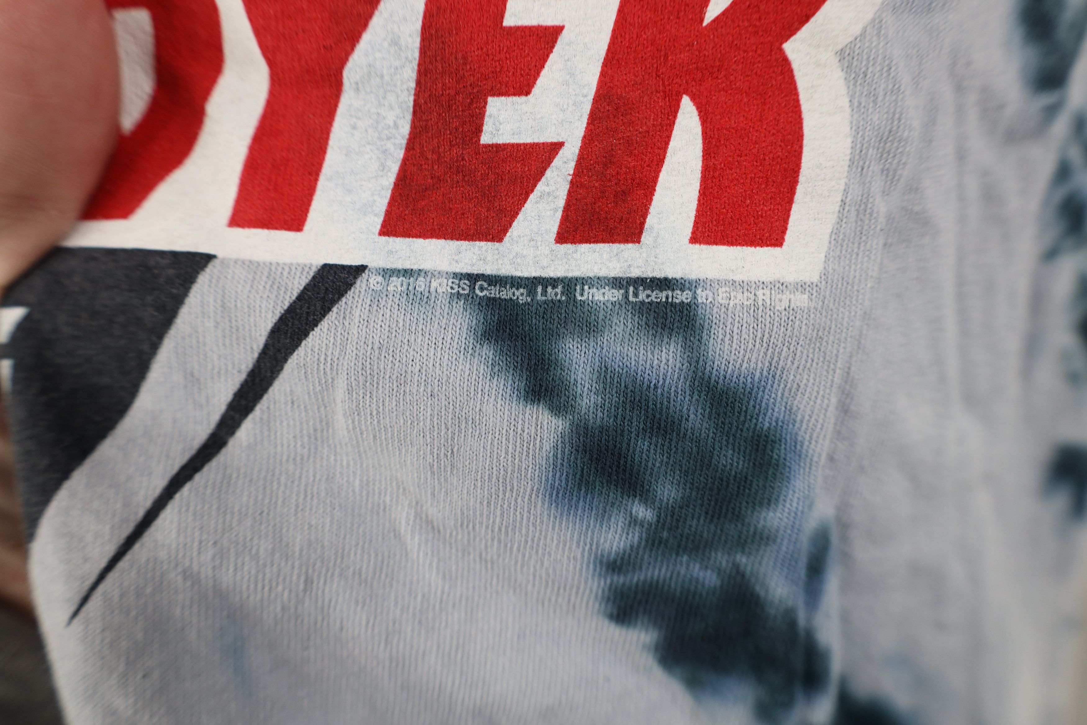 Liquid Blue Retro Y2K Liquid Blue Tour KISS Band T-Shirt Acid Wash Size US L / EU 52-54 / 3 - 5 Thumbnail