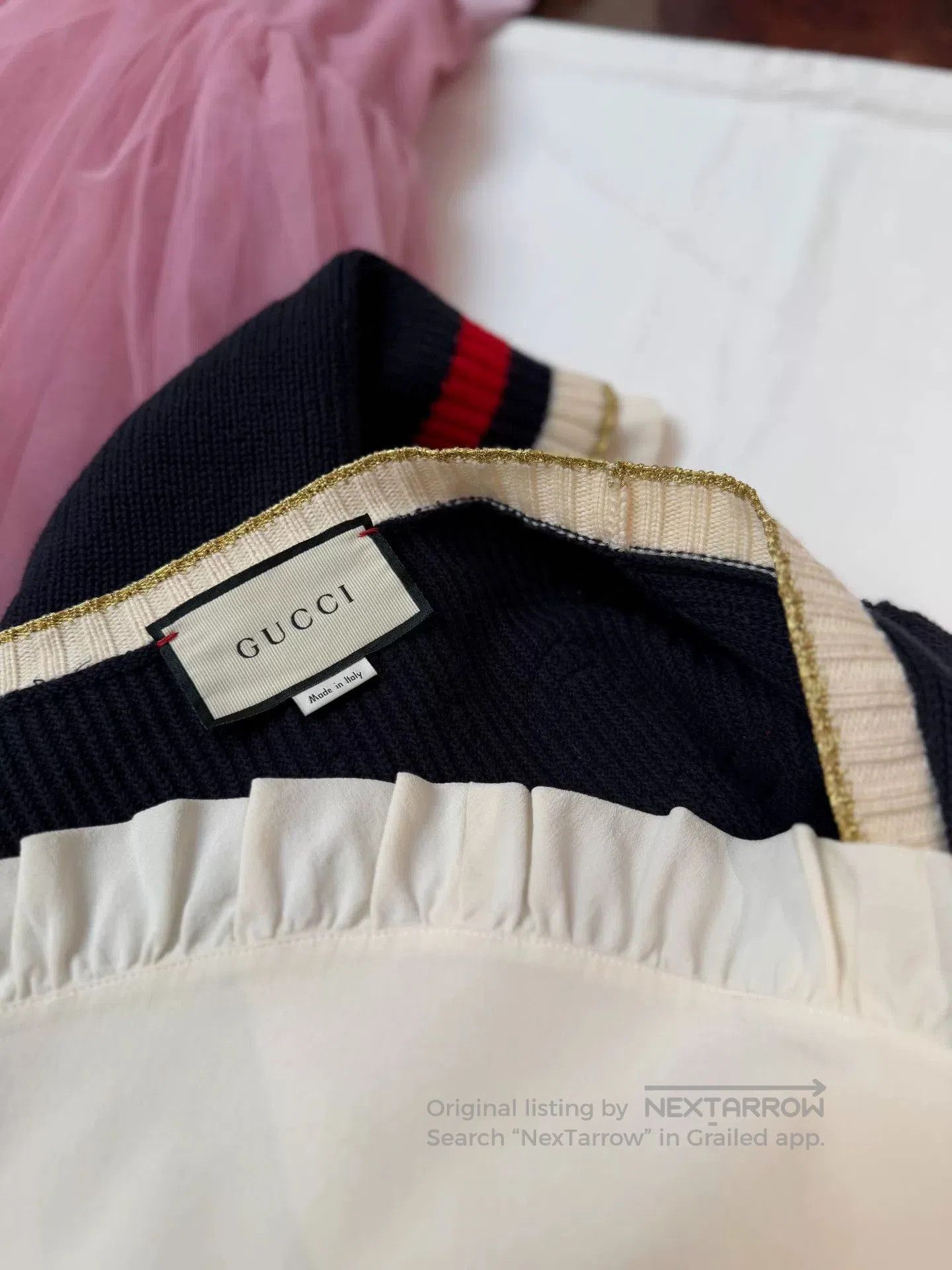 Gucci Gucci Pearl Button Knitted Cardigan. Size S / US 4 / IT 40 - 9 Thumbnail