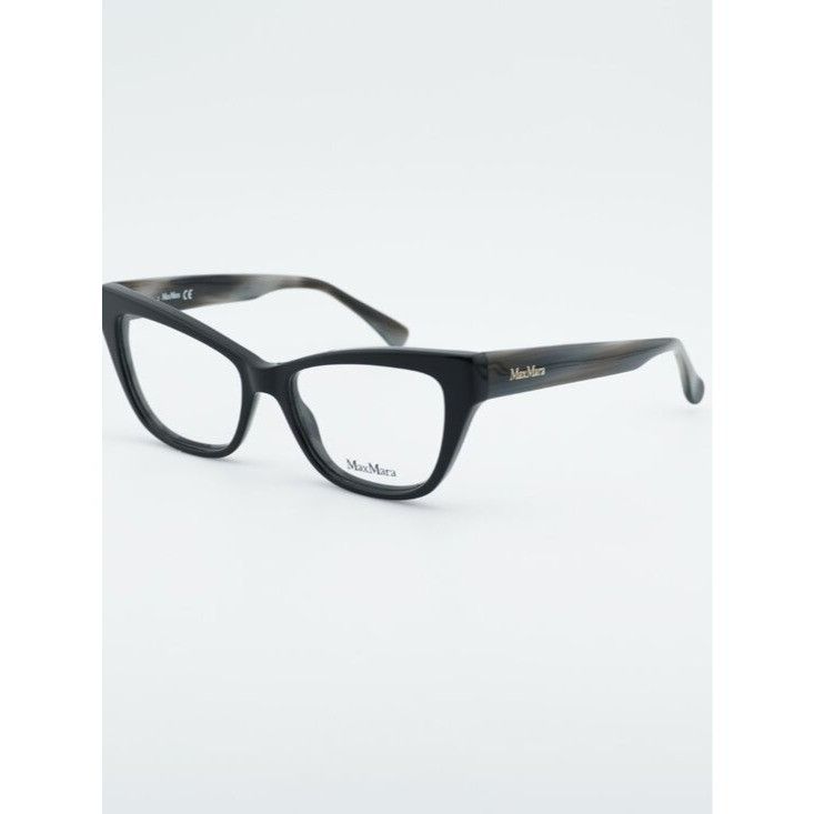 Max Mara Max Mara MM5053 005 Eyeglasses Shiny Black 53mm Cat Eye Size ONE SIZE - 1 Thumbnail