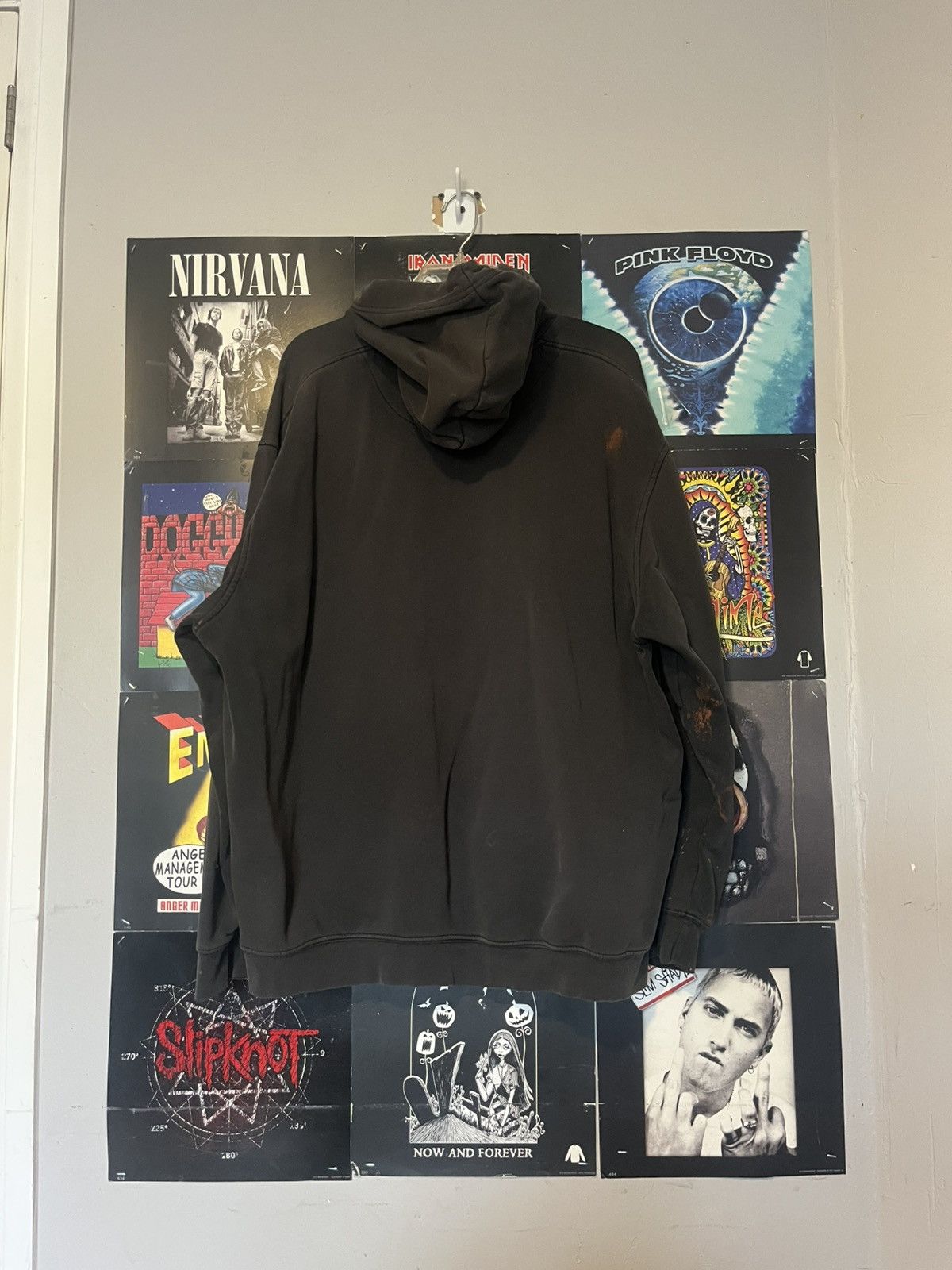 Nike Vintage Thrashed Y2K Nike Splatter skater Grunge hoodie Size US XXL / EU 58 / 5 - 8 Thumbnail