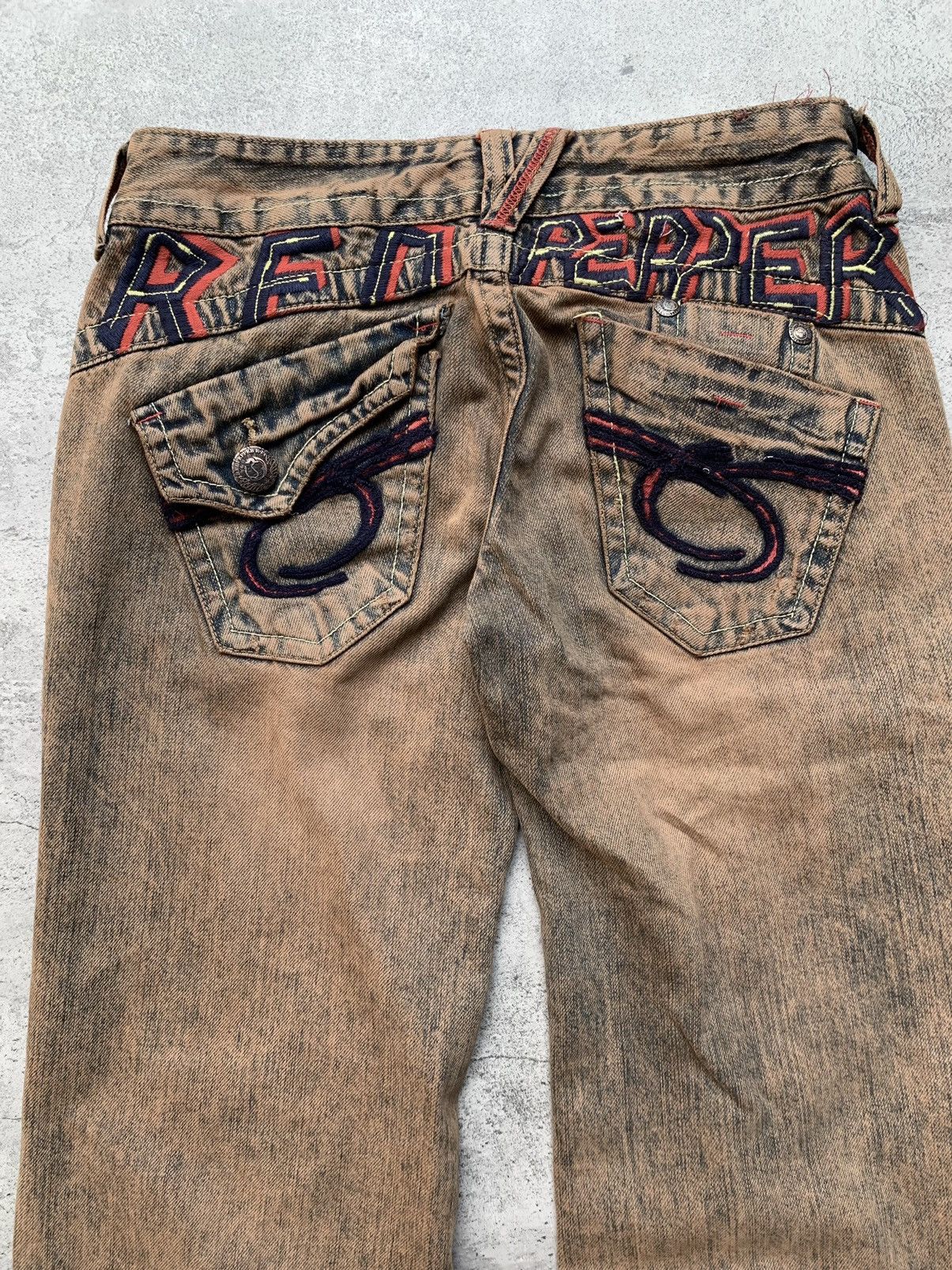 If Six Was Nine REDPEPPER distressed mudwash flare jeans Size US 28 / EU 44 - 6 Thumbnail