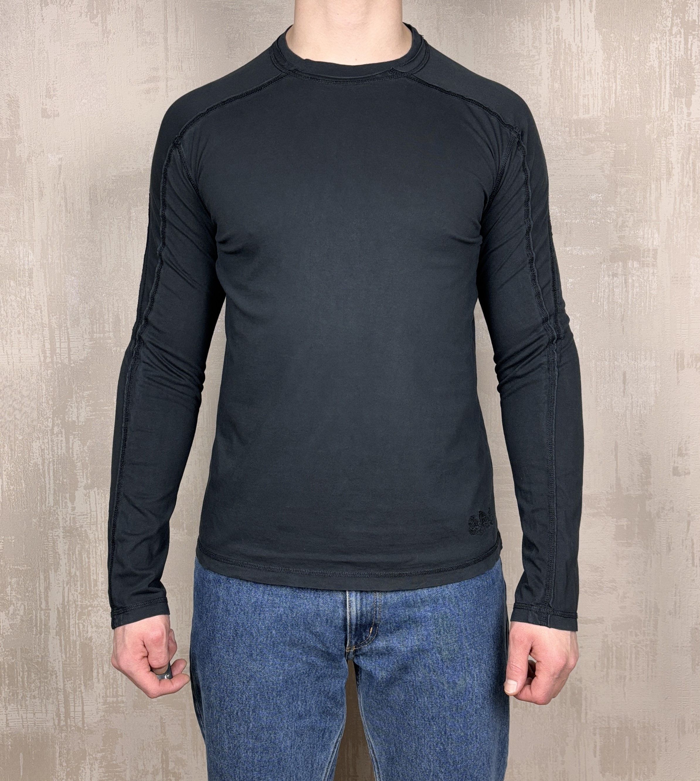 Iceberg × Vintage Iceberg Ice Jeans Vintage Long Sleeve T-shirt Raw Edge Faded Size US L / EU 52-54 / 3 - 2 Thumbnail