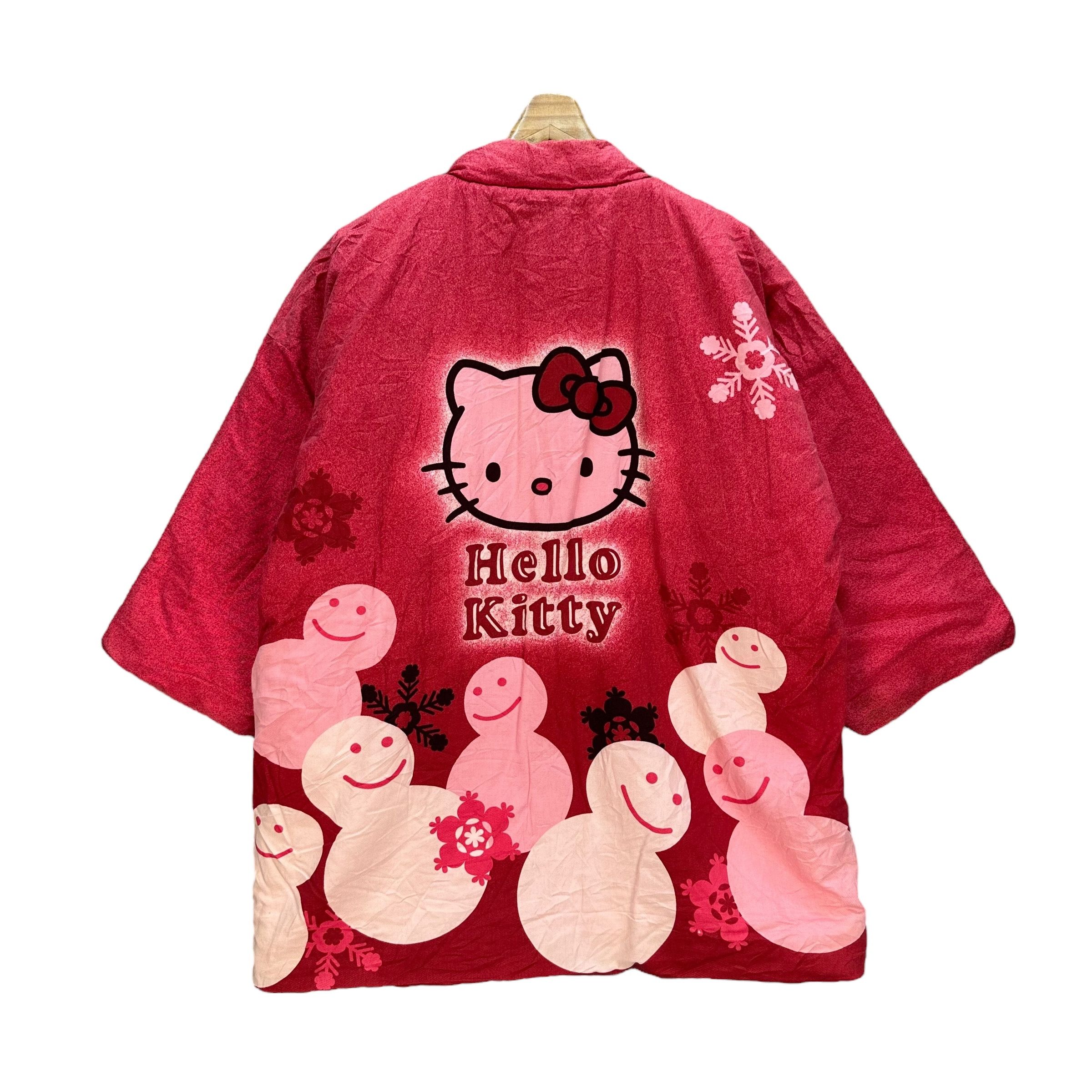 Japanese Brand HELLO KITTY Graphics All Over Print Kimono #A51-1193 Size US M / EU 48-50 / 2 - 1 Thumbnail