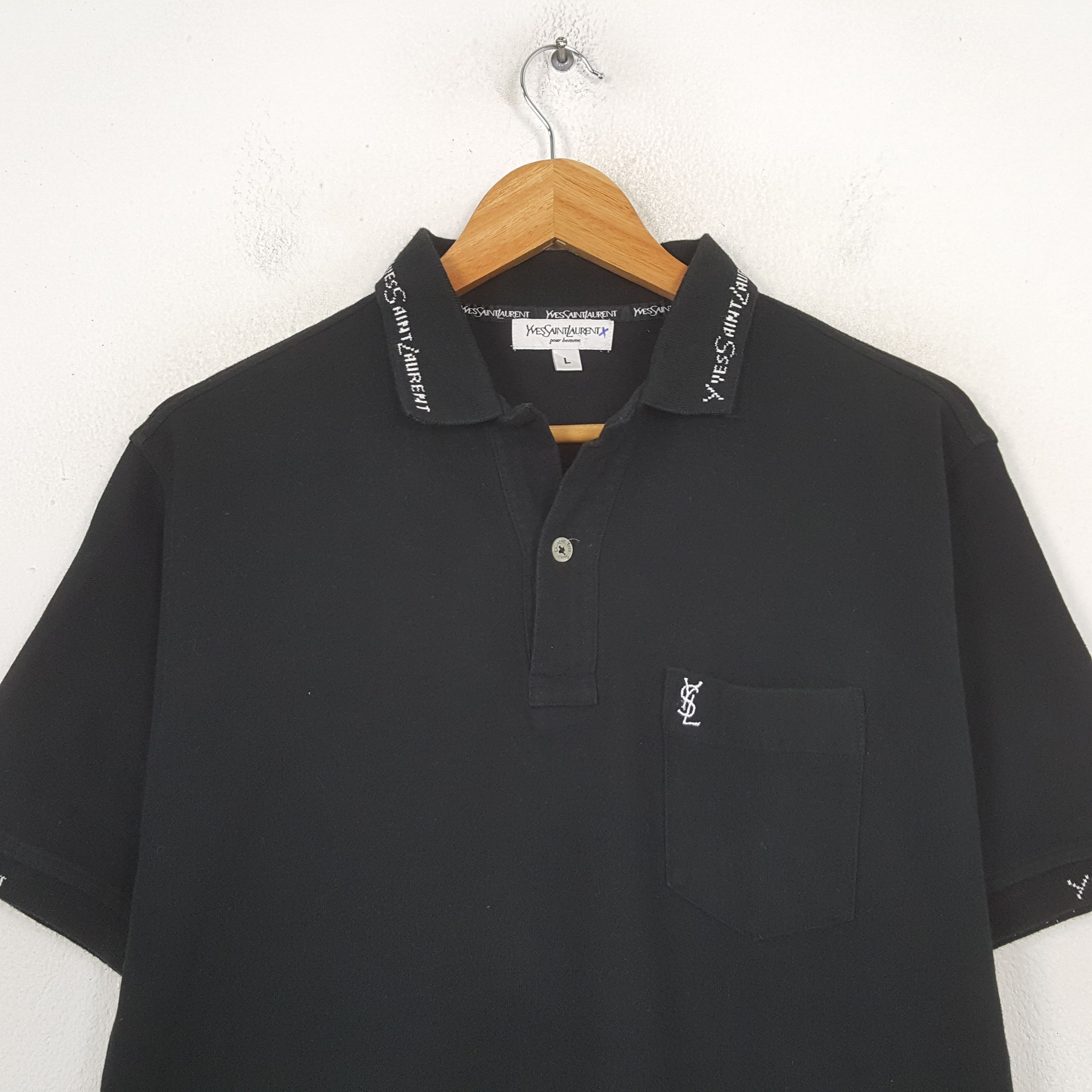 Yves Saint Laurent Vintage Yves Saint Laurent Luxury Italy Brand Shirt C301N42 Size US M / EU 48-50 / 2 - 2 Thumbnail