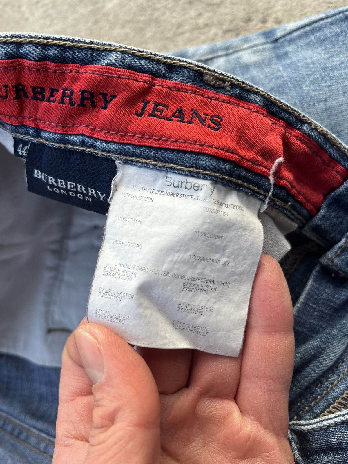 Burberry BURBERRY Vintage Distressed Faded Straight Fit Denim Jeans Size US 32 / EU 48 - 11 Thumbnail