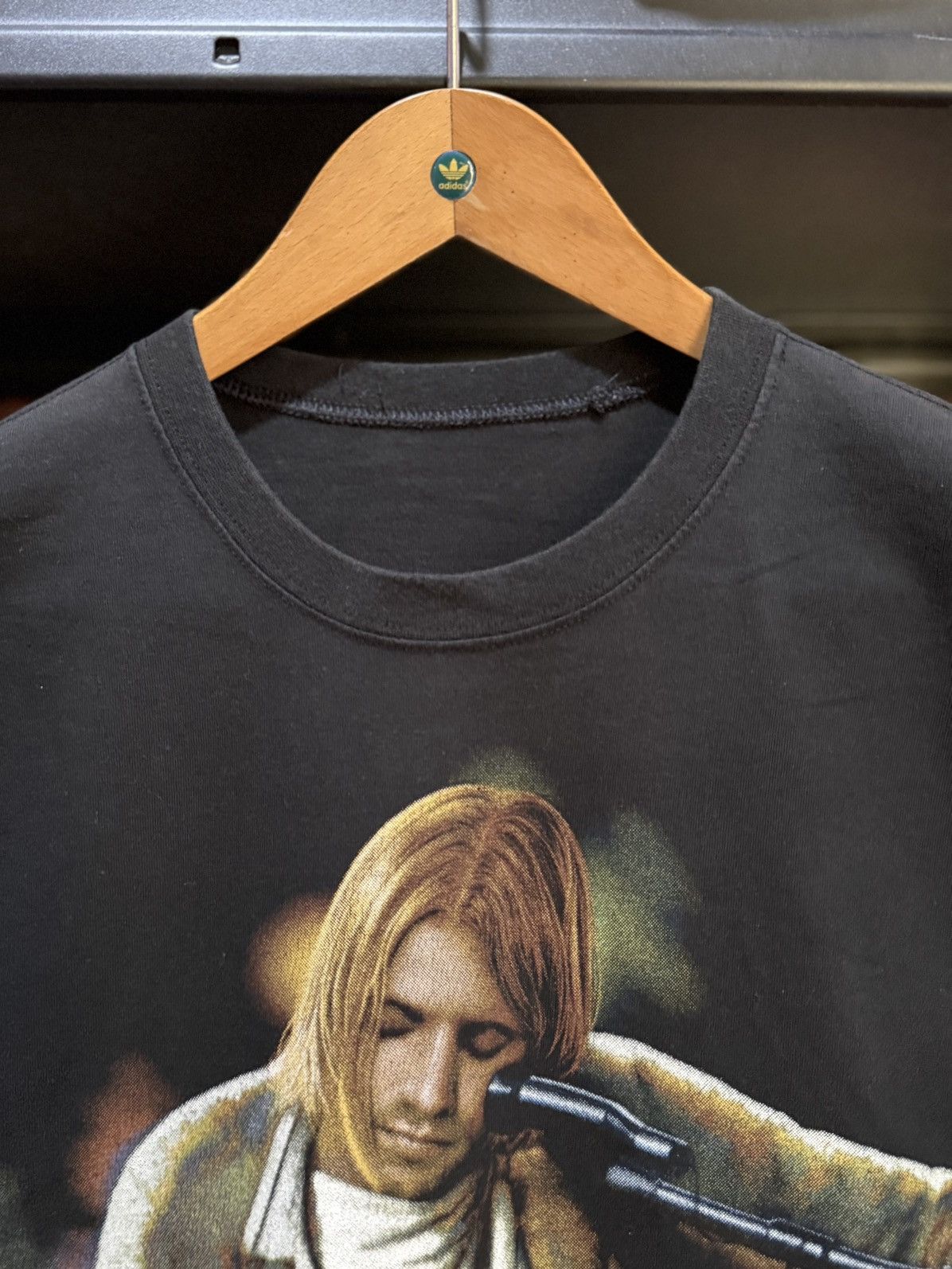 Band Tees Vintage 90s Nirvana Kurt Cobain Grunge Art Works Faded Tee Size US L / EU 52-54 / 3 - 4 Thumbnail