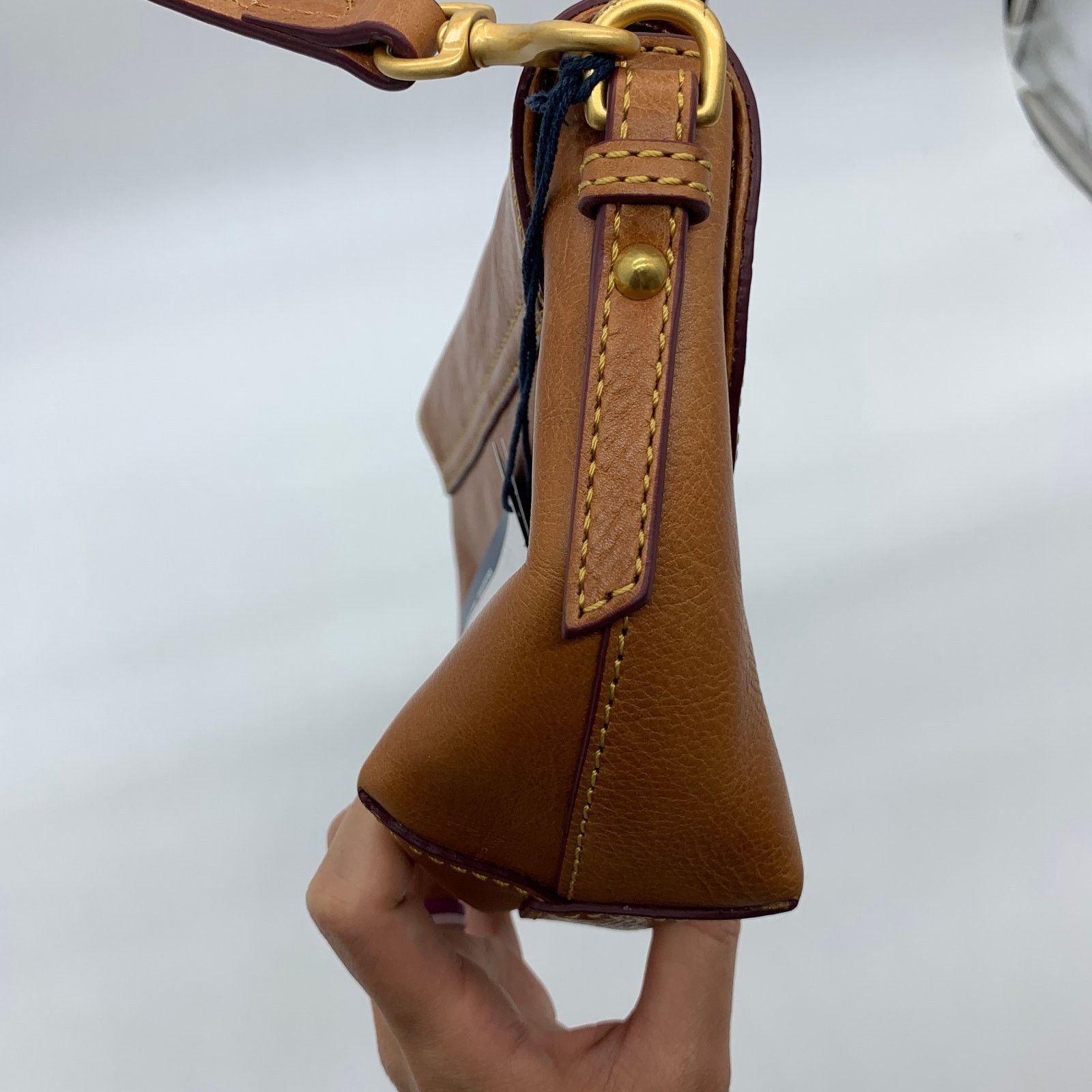 Dooney & Bourke Dooney & Bourke Saddle Crossbody Bag Florentine Leather Size ONE SIZE - 6 Thumbnail