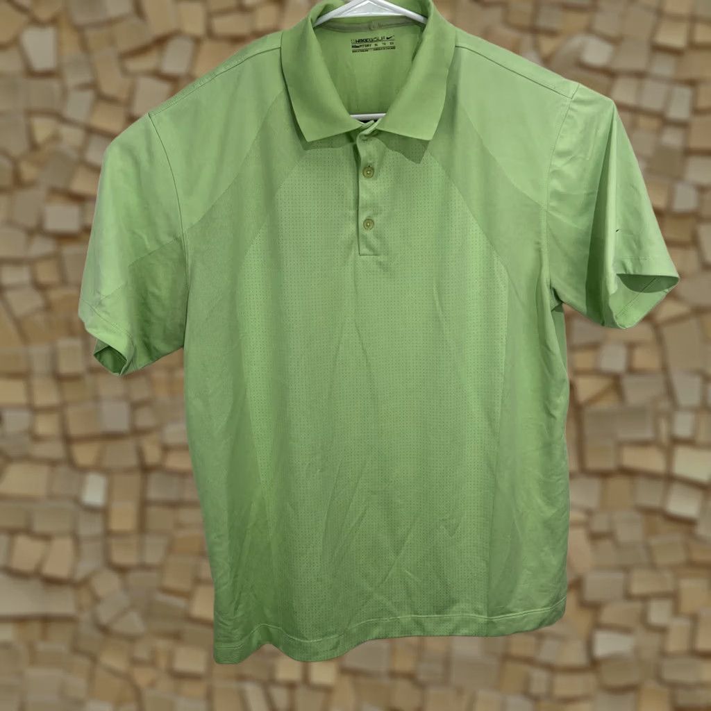 Nike Nike Golf Polo Shirt Short Sleeve Green XL Men Regular Dri-Fit Moisture Wicking Breathable Size US XL / EU 56 / 4 - 1 Thumbnail