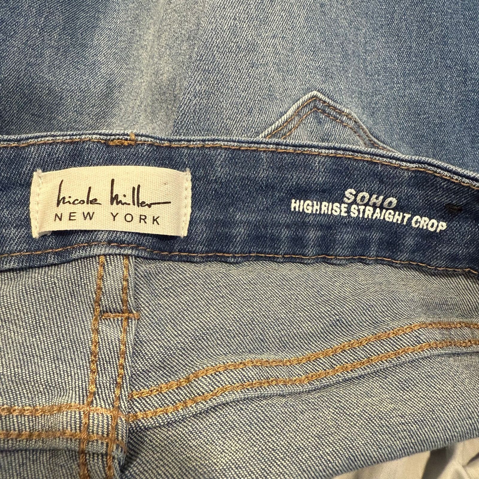 Nicole Miller Nicole Miller Women’s Soho Straight Cropped Jeans Size 4 Size 27" / US 4 / IT 40 - 5 Thumbnail