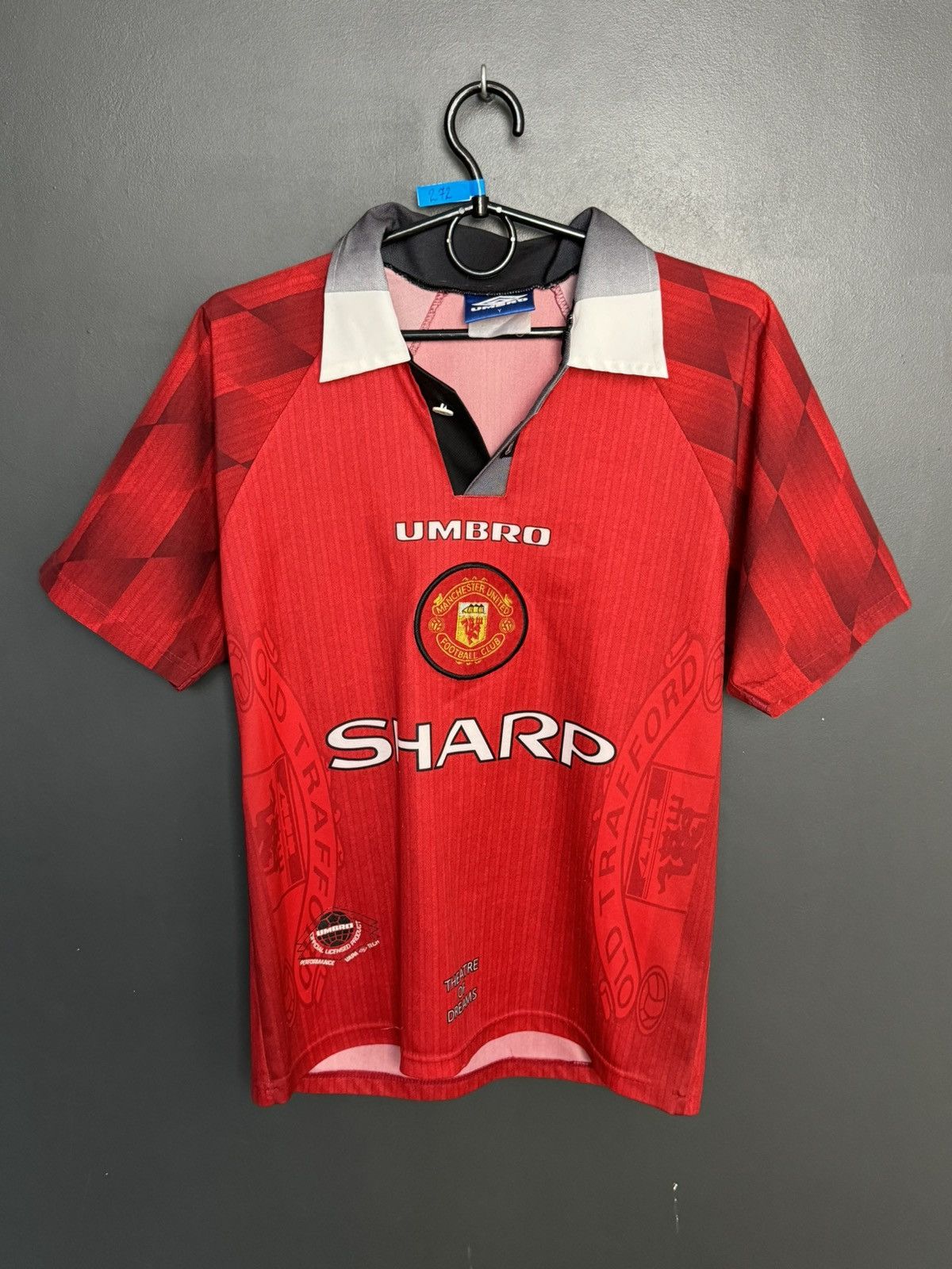Umbro KIDS Manchester United 96/98 Home Football Jersey T-Shirt Size US XS / EU 42 / 0 - 1 Thumbnail