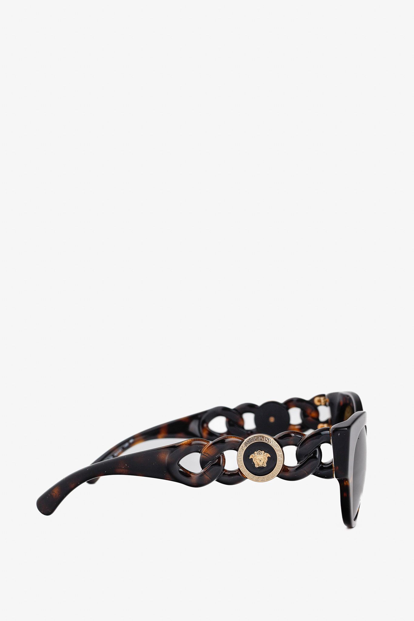 Versace Versace VE4408 108/73 Havana Tortoiseshell Medusa Sunglasses Size ONE SIZE - 4 Thumbnail