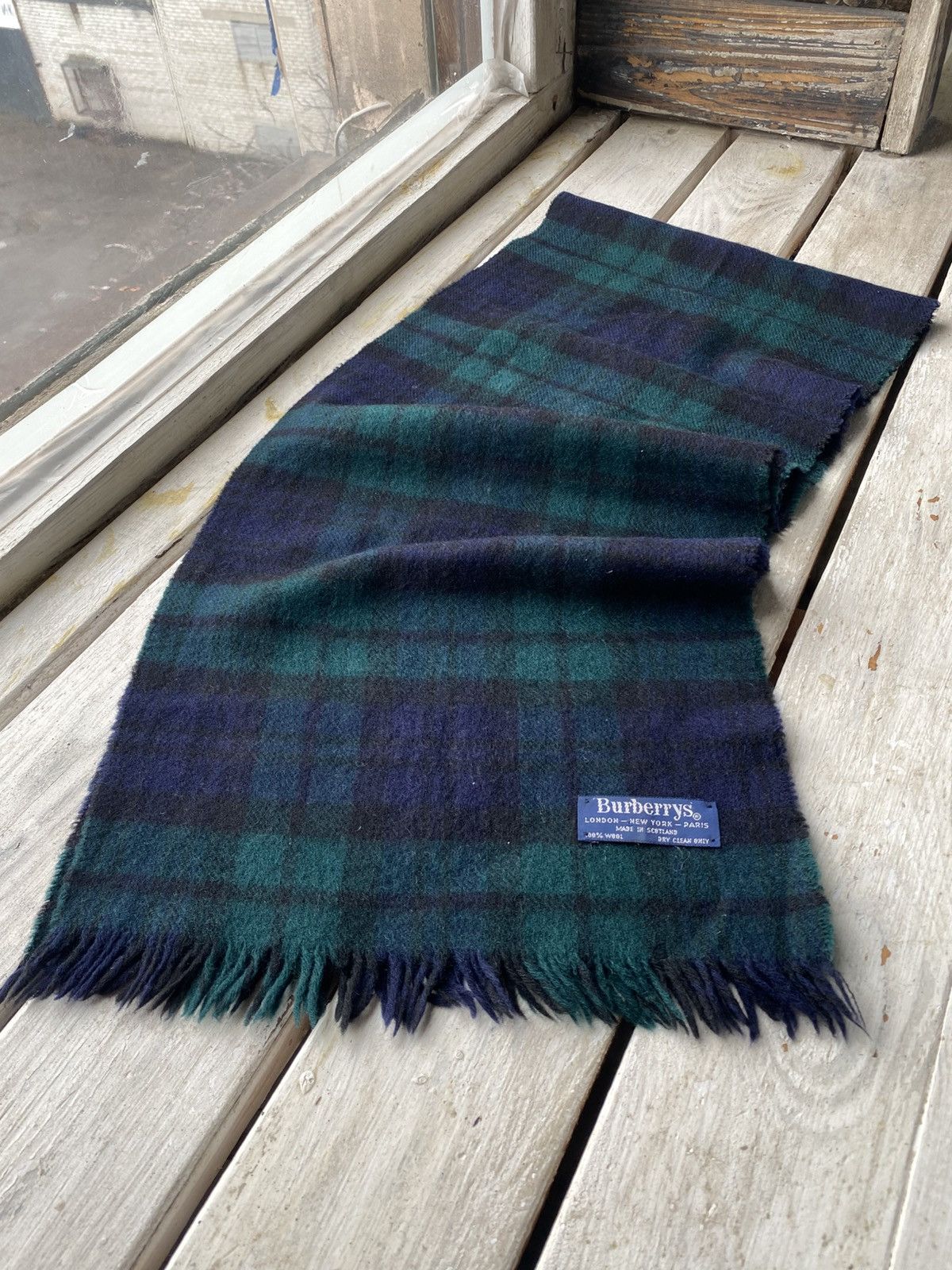 Vintage 90s Burberry Scarf Muffler Neckwear