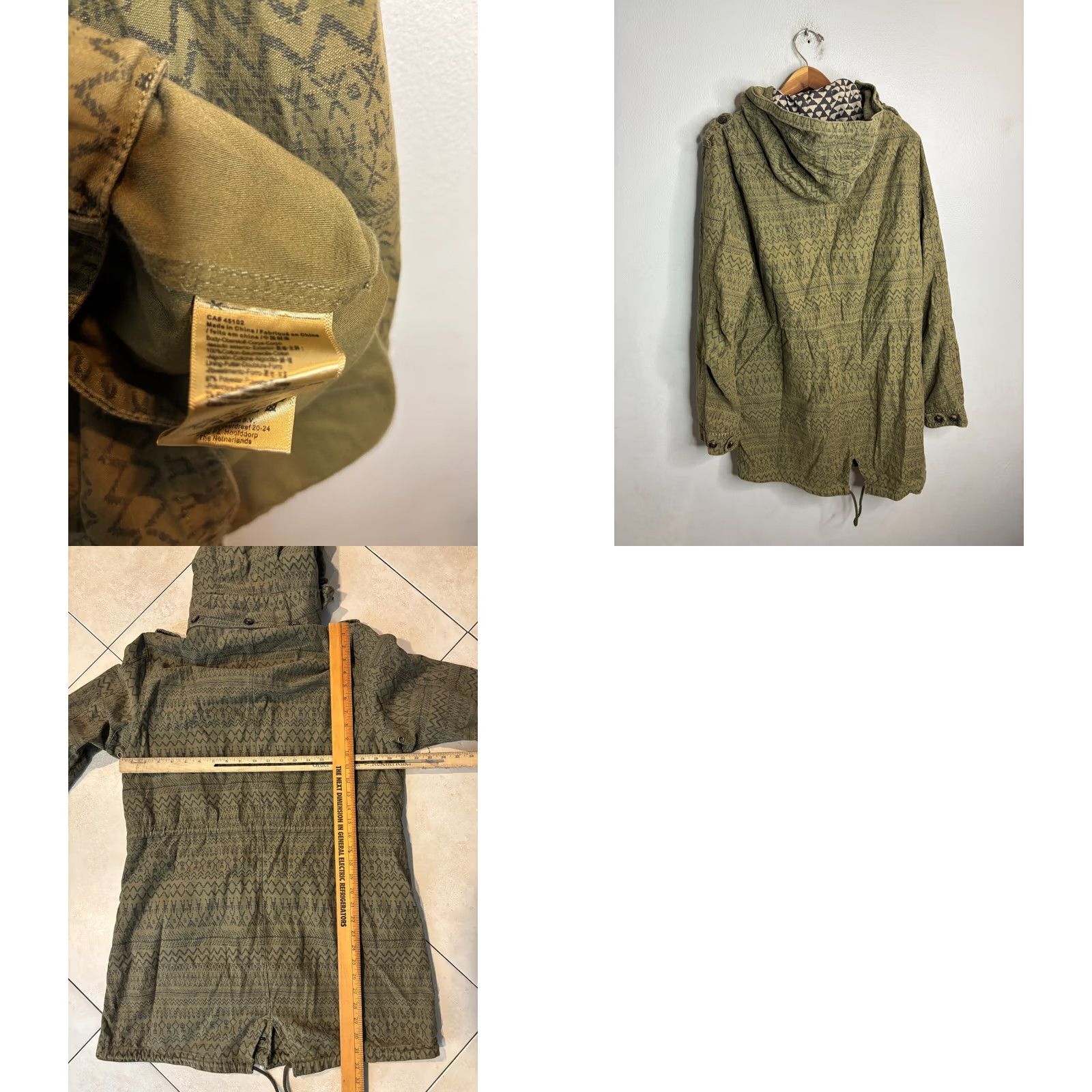 Maison Scotch Maison Scotch & Soda Military Hoodie Parka Jacket Green 4 Womens Mens Size 4 Green Size S / US 4 / IT 40 - 8 Thumbnail