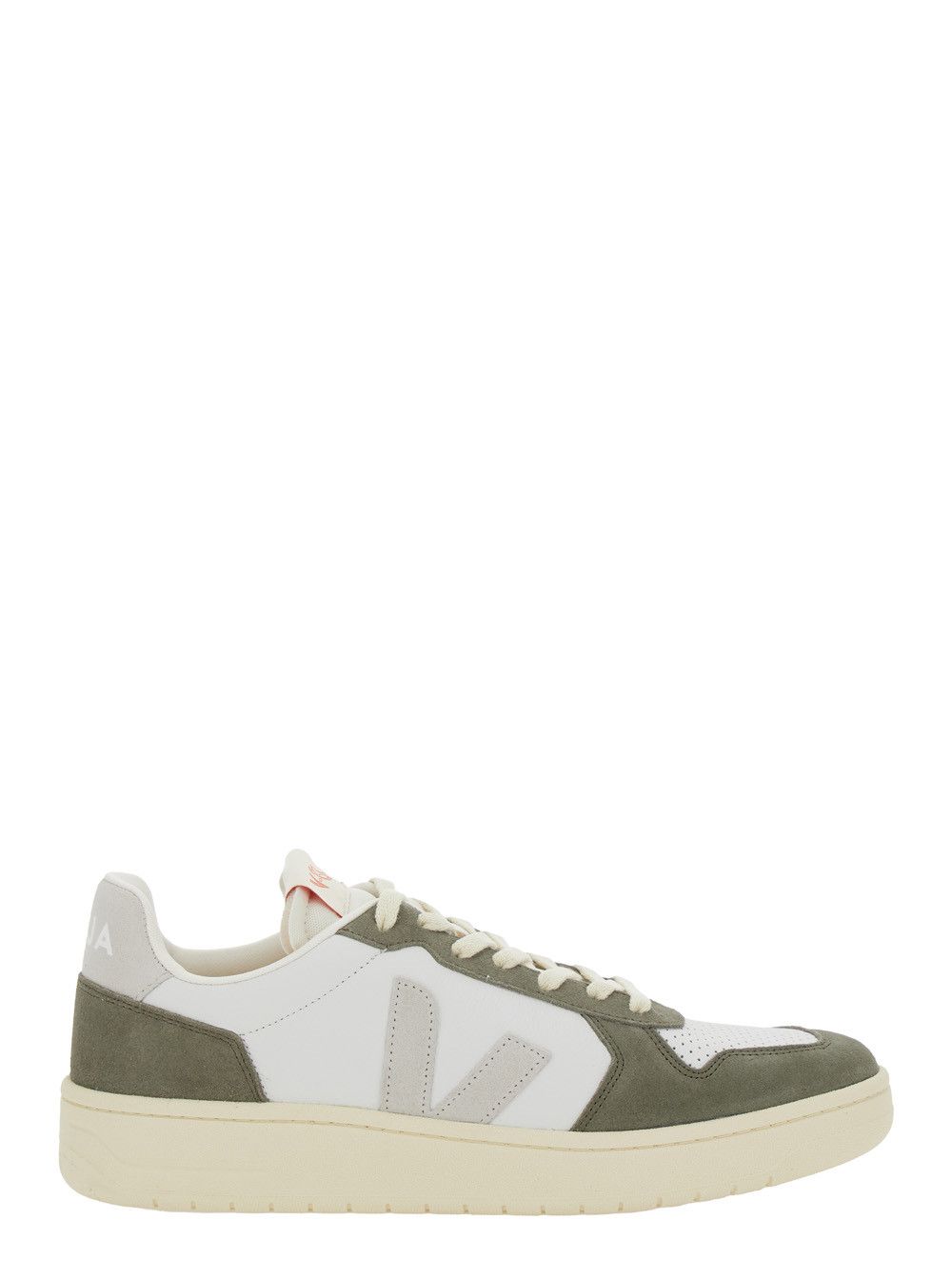 Veja 'V-82' Green Low Top Sneakers with Logo Patch on Tongue and Side and Logo Lettering on the Heel in Leather Unisex Size US 11 / IT 41 - 1 Thumbnail