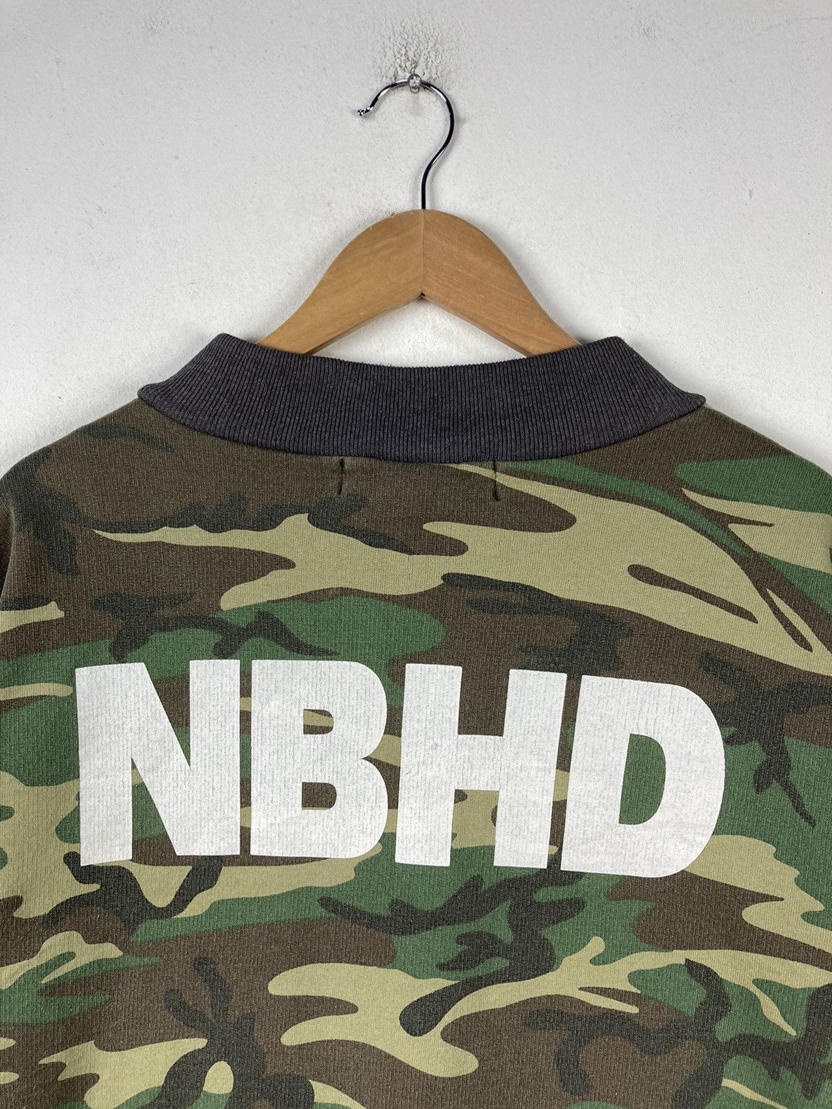 Japanese Brand × Neighborhood Neighborhood Technical Apparel 3204 NBHD Army Bomber Sweater Size US L / EU 52-54 / 3 - 6 Thumbnail