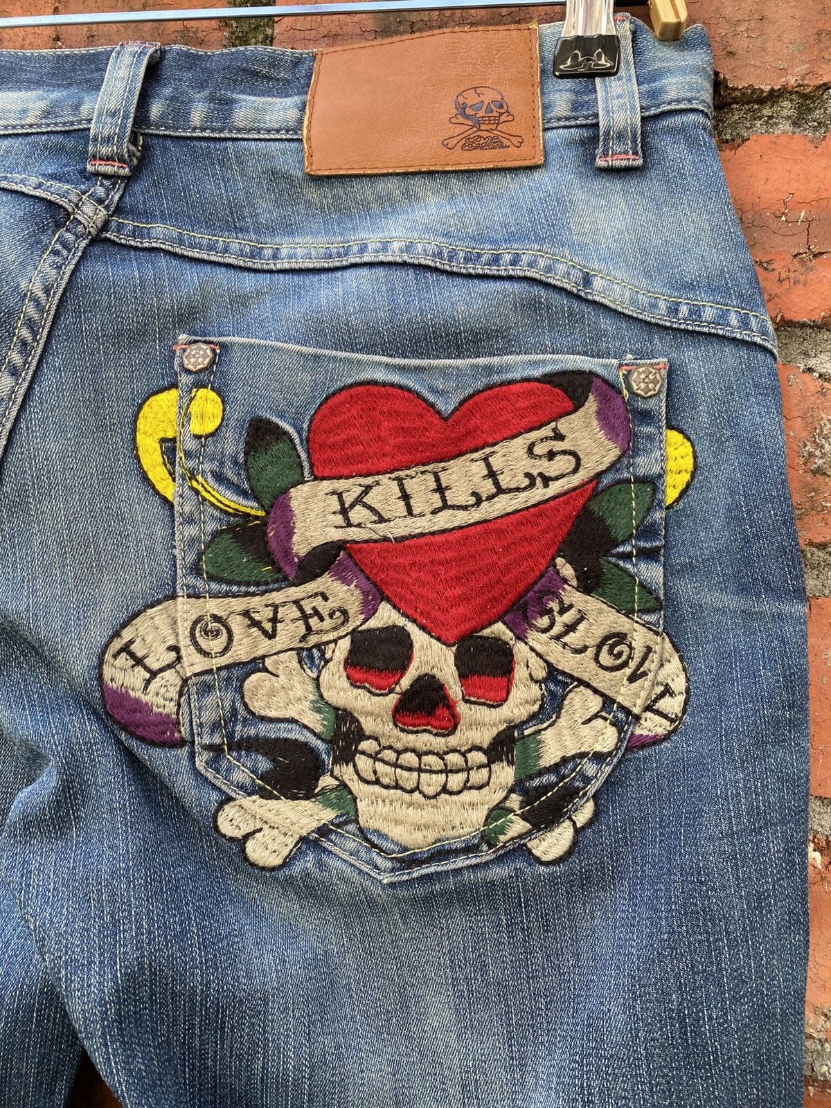 Christian Audigier × Ed Hardy W32x30 ed hardy jeans Size 32" / US 10 / IT 46 - 6 Thumbnail