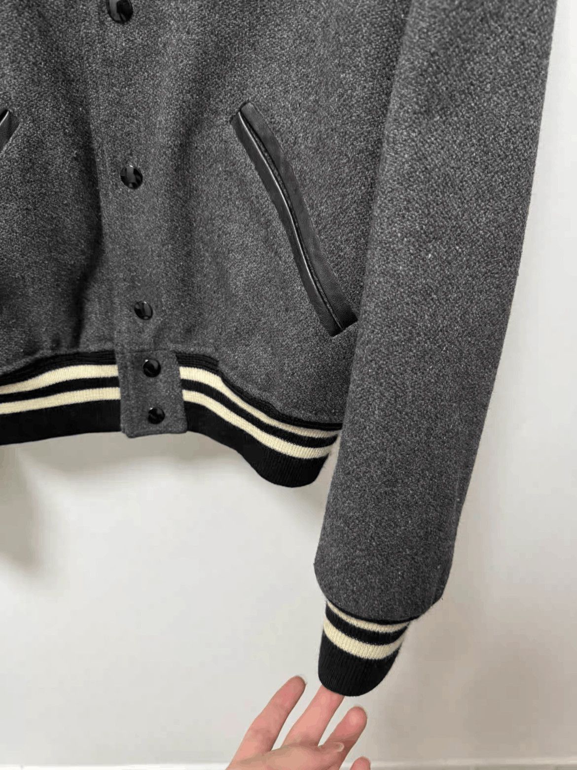 Saint Laurent Paris Sz 46 Saint Laurent Paris by Hedi 14AW Teddy Jacket-2508 Size US S / EU 44-46 / 1 - 5 Thumbnail