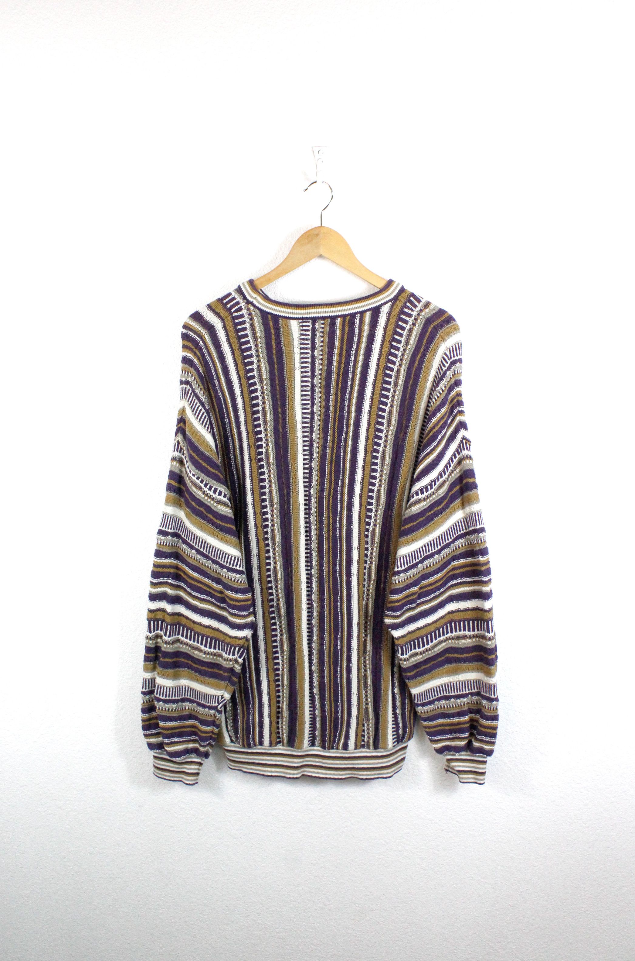 Other Vintage Tundra Canada Coogi Style Analog Knit Cosby Sweater Size US L / EU 52-54 / 3 - 5 Thumbnail