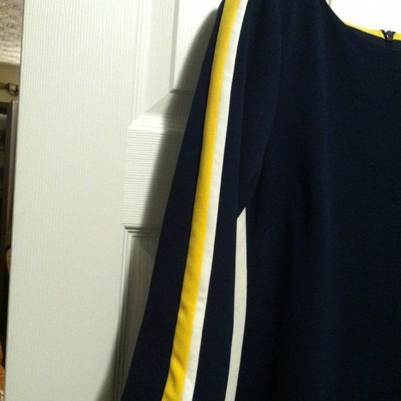 Vince Camuto VINCE CAMUTO WOMEN'S NEW NAVY 94%POLYESTER DRESS SIZE:12 Size XL / US 12-14 / IT 48-50 - 8 Thumbnail