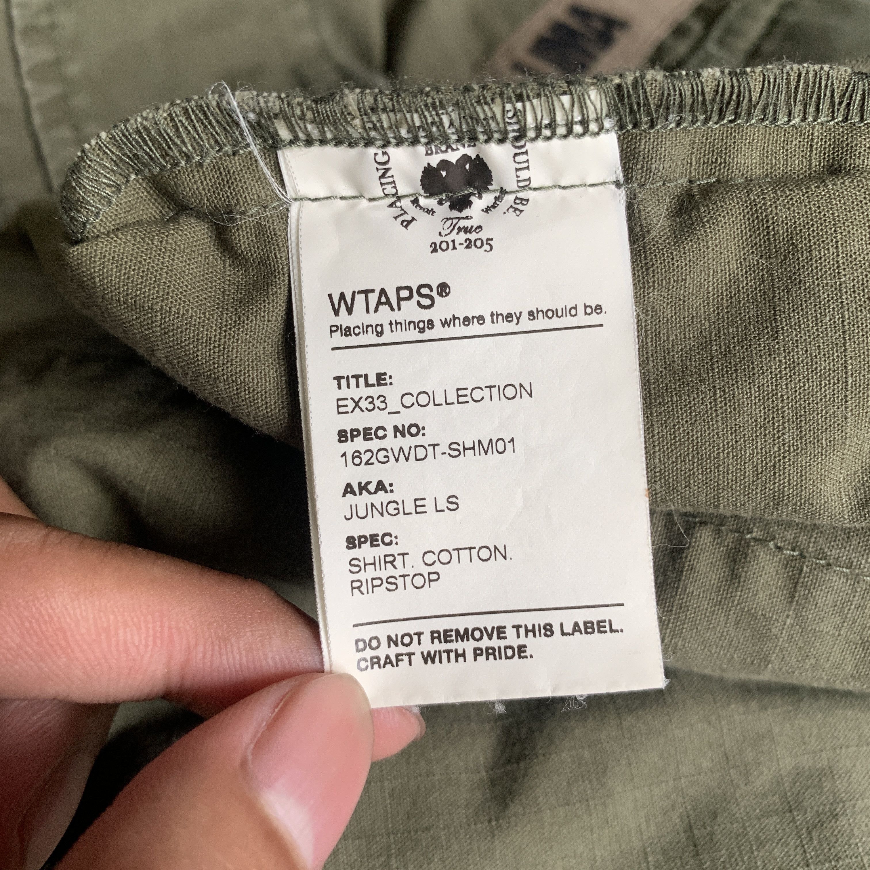 Wtaps Wtaps jungle ls shirt cotton ripstop Size US L / EU 52-54 / 3 - 6 Thumbnail