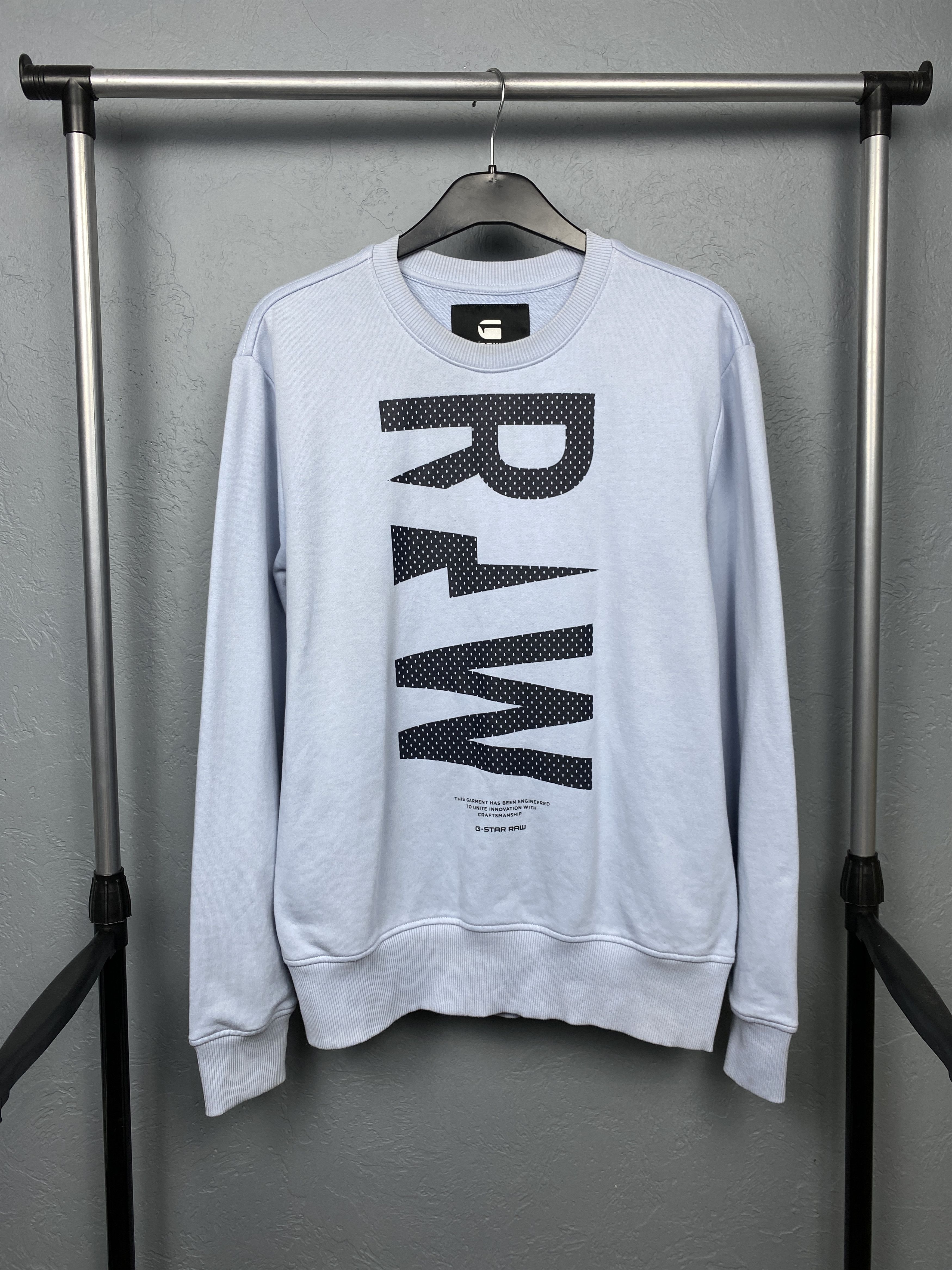 G-Star G Star Raw Vintage Mens Grafic Big Logo Sweatshirt Size US M / EU 48-50 / 2 - 1 Thumbnail