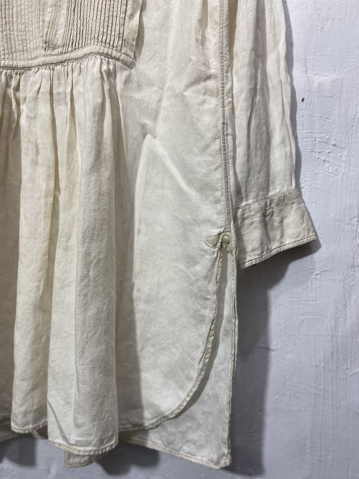 45rpm 45rpm Dress 100% Linen Button Up Long Sleeve Size L / US 10 / IT 46 - 3 Thumbnail