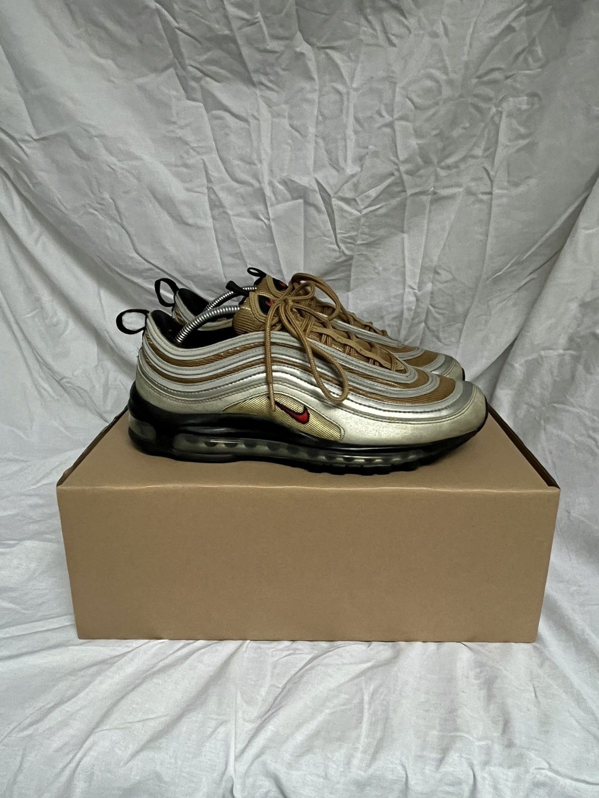 Nike Nike Air Max 97 « Silver & Gold »🧲 Size US 9.5 / EU 42-43 - 3 Thumbnail