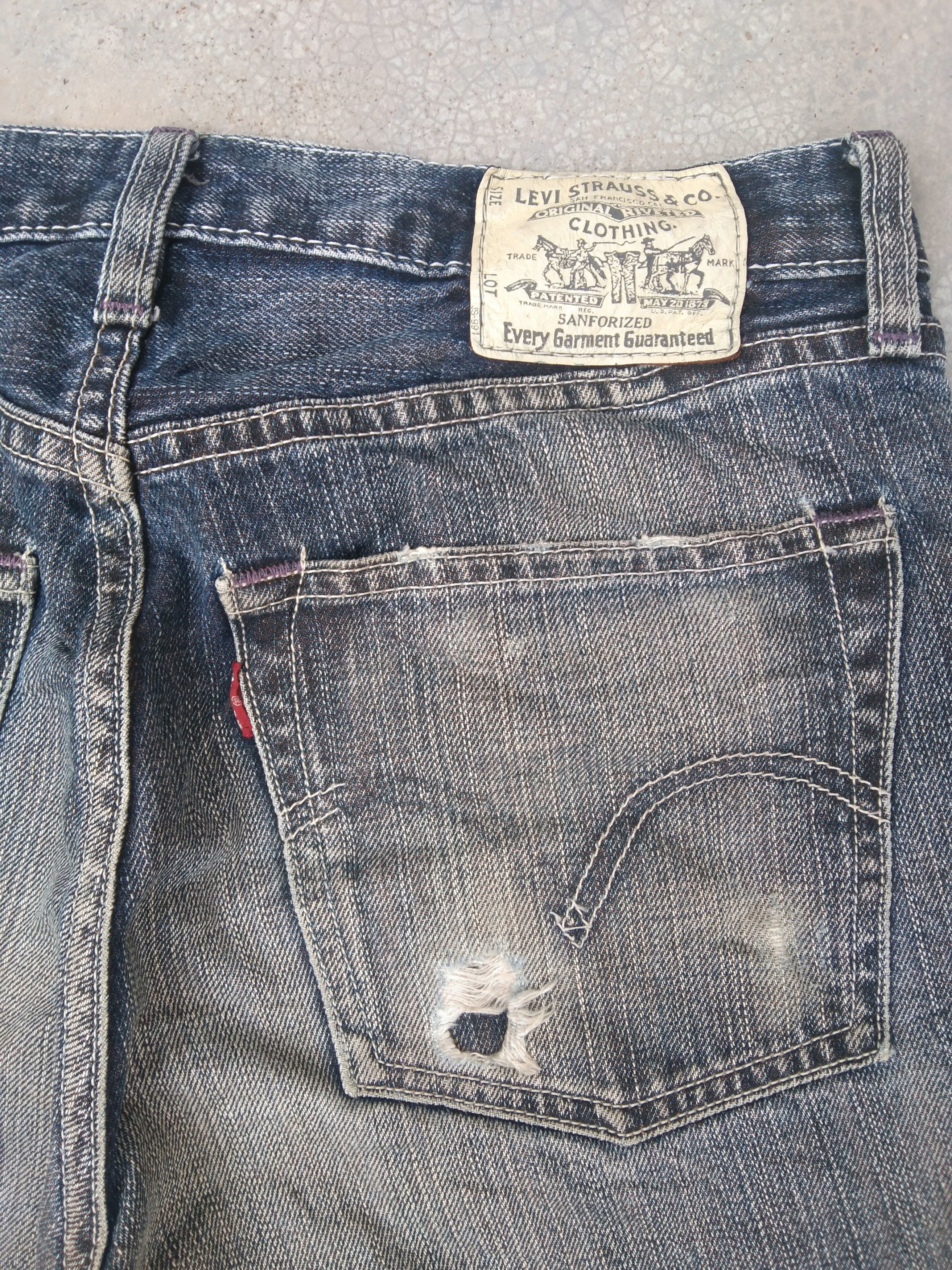 Jean × Levi's × Vintage Vintage Levi's Jeans 502 Earth Tone Distressed Jeans 31x30.5 Size US 31 - 5 Thumbnail