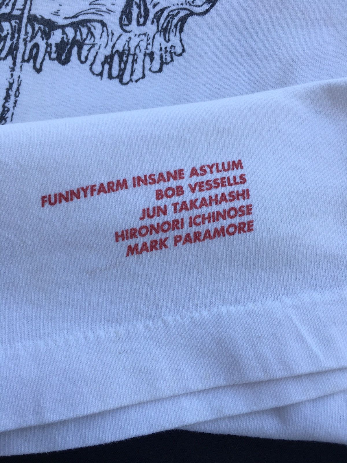 Jun Takahashi Vtg 90s Jun Takahashi Mark Paramore FunnyFarm Insane Asylum Size US L / EU 52-54 / 3 - 13 Thumbnail