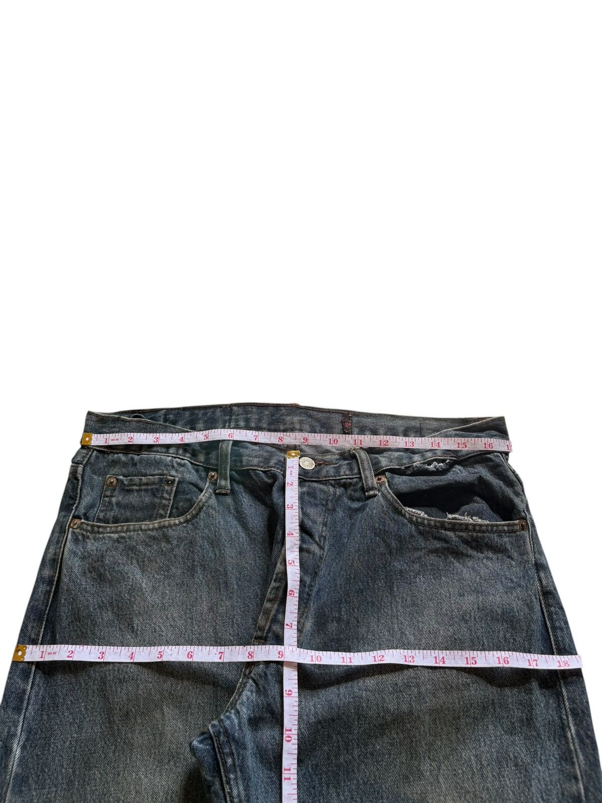 Levi's Vintage 90s Levis 501 Mud Wash Distressed Loose Jeans Size US 36 / EU 52 - 11 Thumbnail