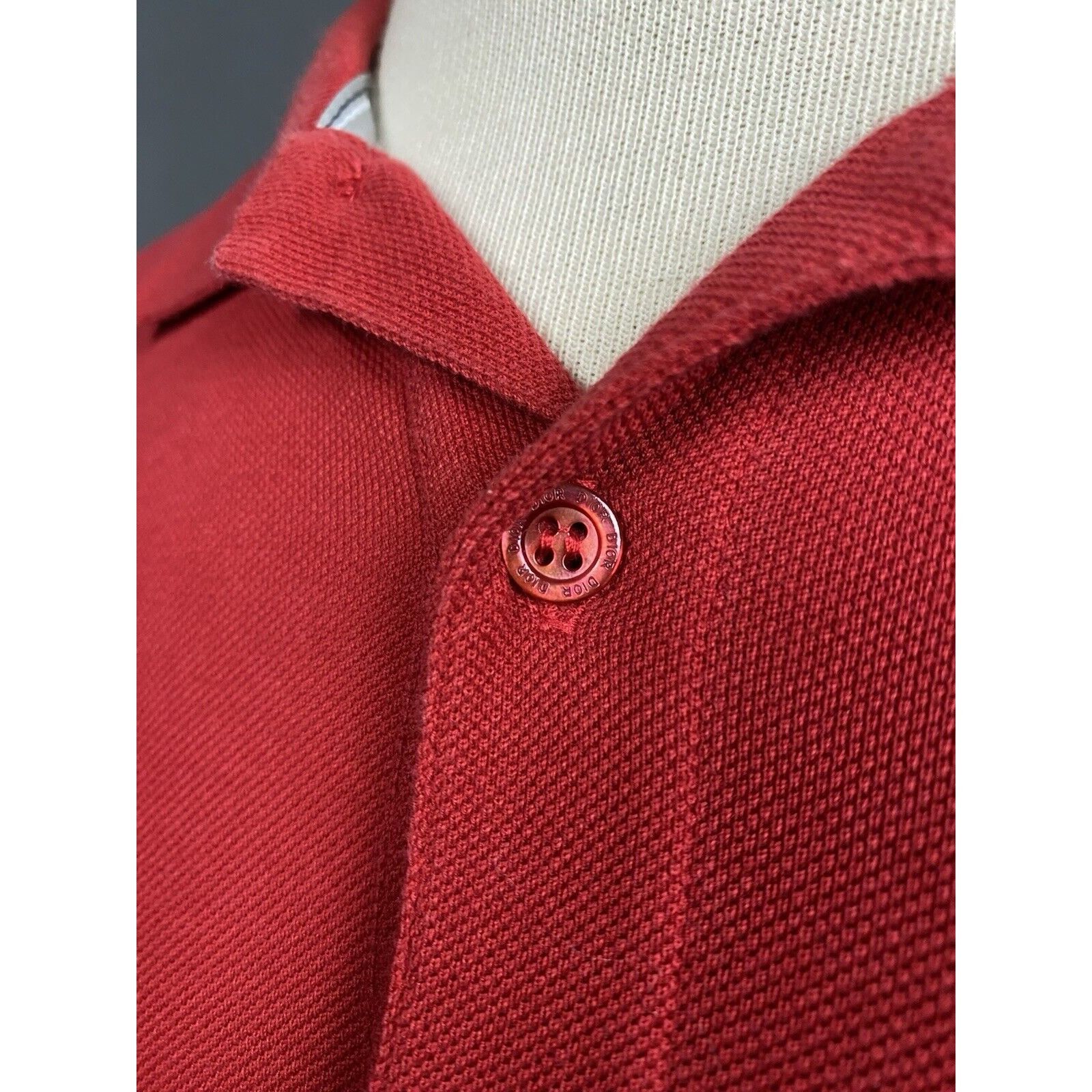 Dior MINT! Dior Homme Small Logo Men's Red Polo T-Shirt Size 50 Size US M / EU 48-50 / 2 - 9 Thumbnail