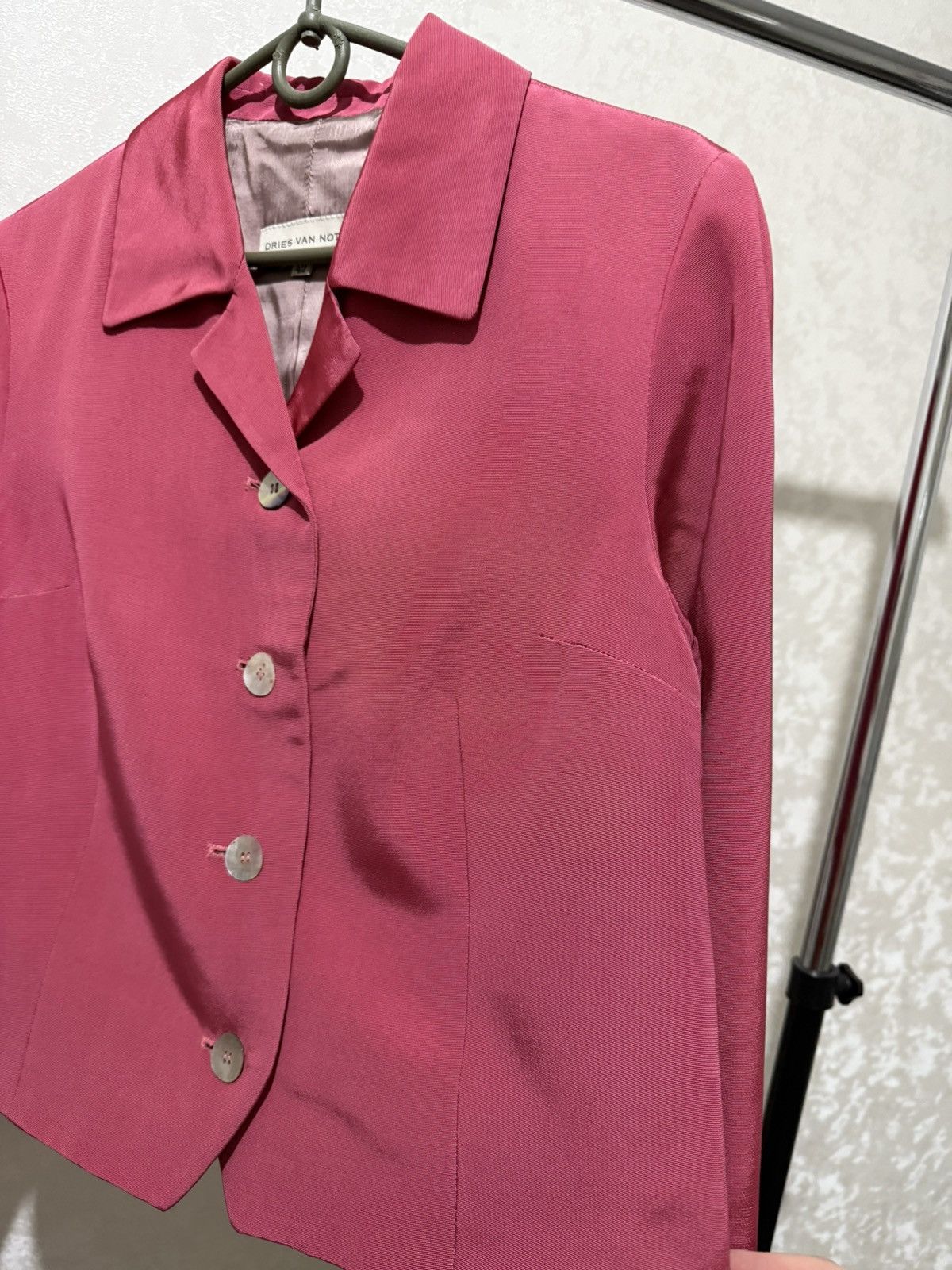 Dries Van Noten DRIES VAN NOTEN BLAZER WOOMEN’S PINK 4 BUTTONS SUIT LUXURY Size M / US 6-8 / IT 42-44 - 7 Thumbnail
