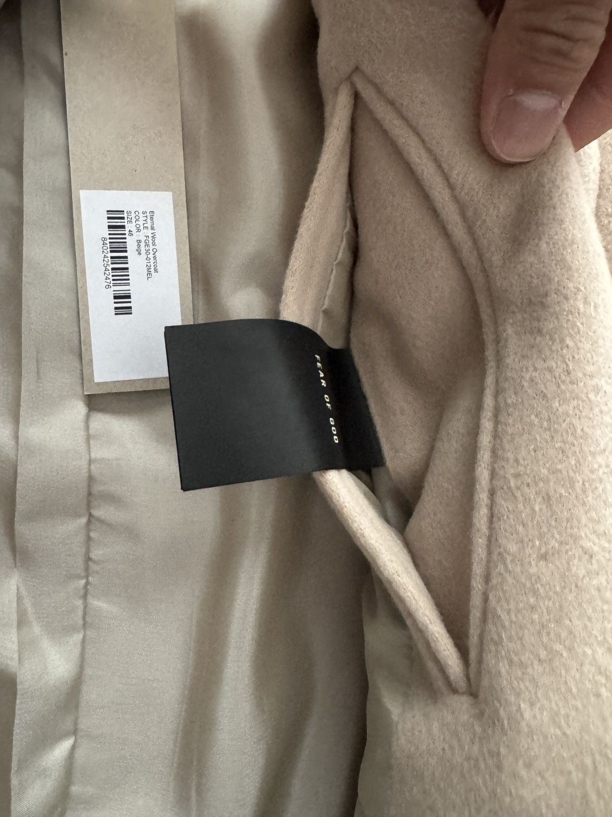 Fear of God Fear of God Eternal Overcoat in Beige Size US S / EU 44-46 / 1 - 8 Thumbnail