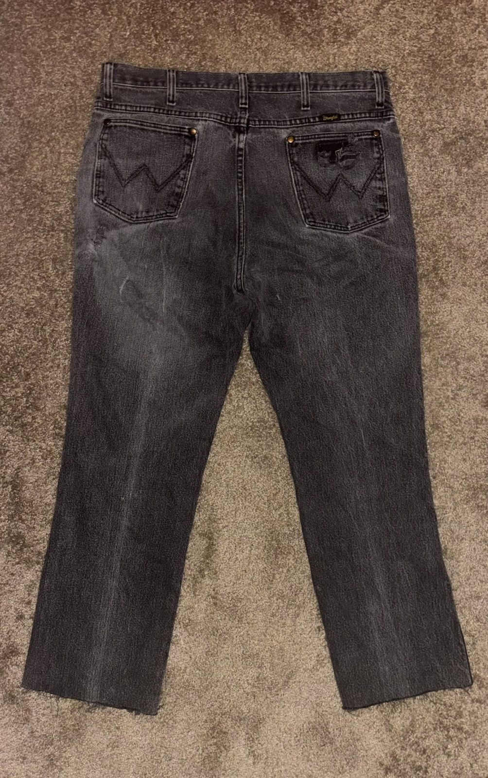 Wrangler Vintage Wrangler Cowboy Cut Gray Fade Jeans - 35x32 Size US 35 - 14 Thumbnail