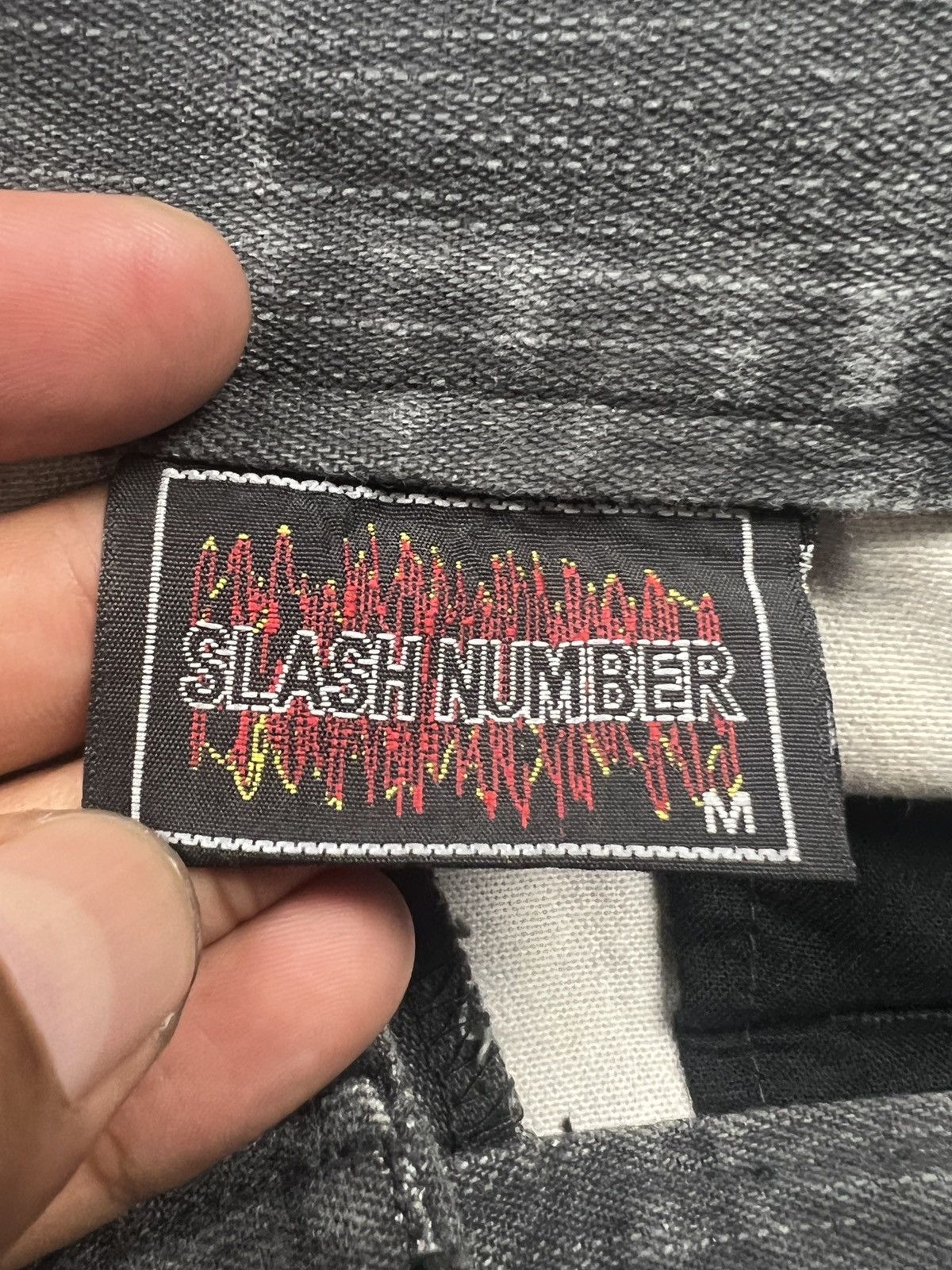 Japanese Brand Slash Number 🇯🇵 Bondage Denim Size US 29 - 15 Thumbnail