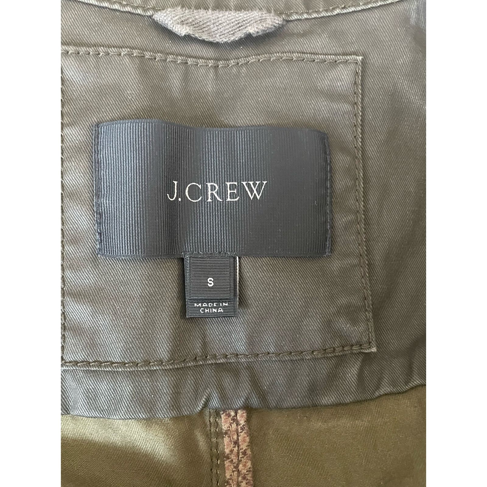 Other J. Crew Field Jacket size Small Green Moto Coated Twill Size S / US 4 / IT 40 - 5 Thumbnail