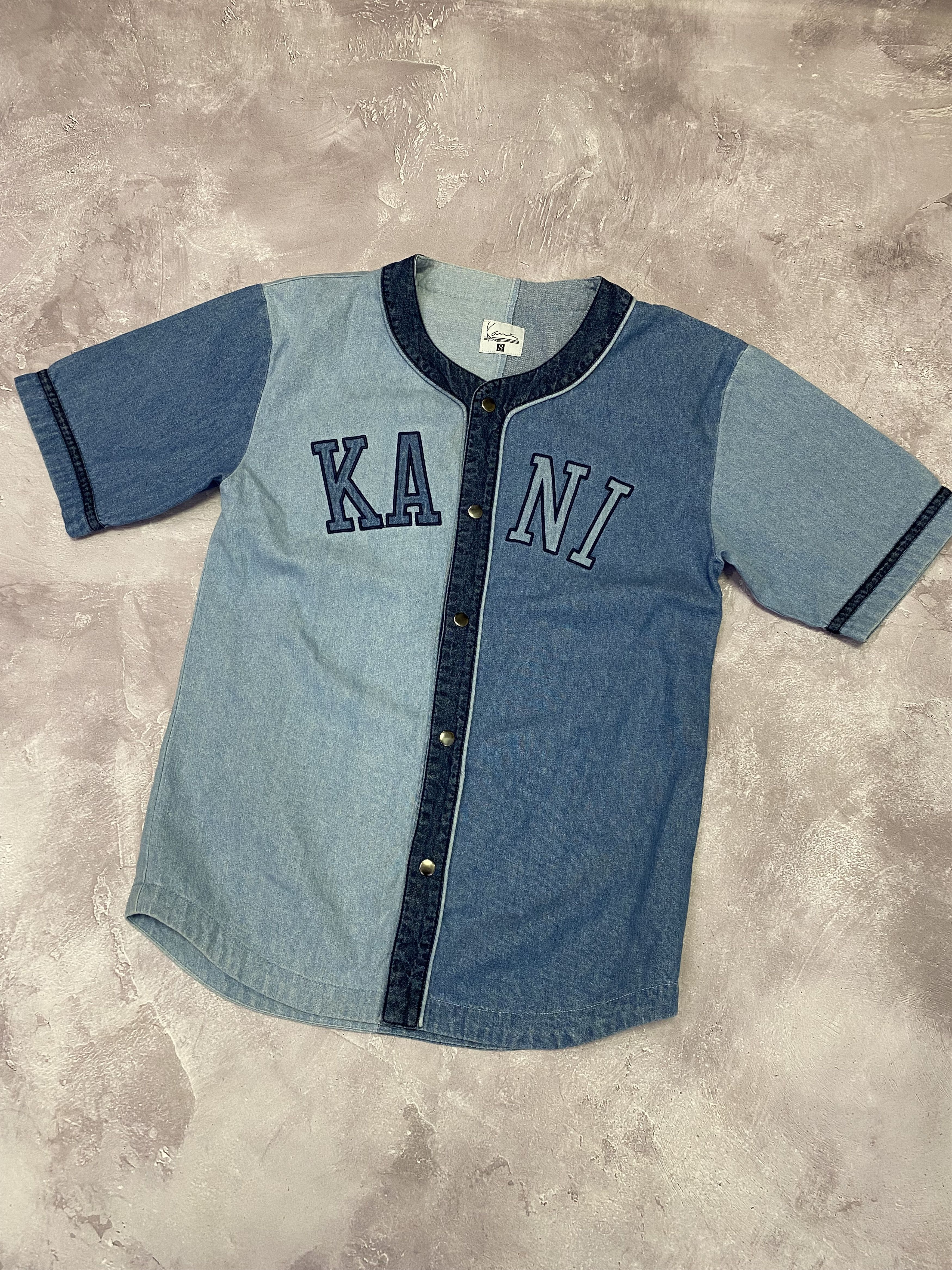 Karl Kani Karl Kani Denim Jersey Tee Big Logo Size US S / EU 44-46 / 1 - 2 Thumbnail