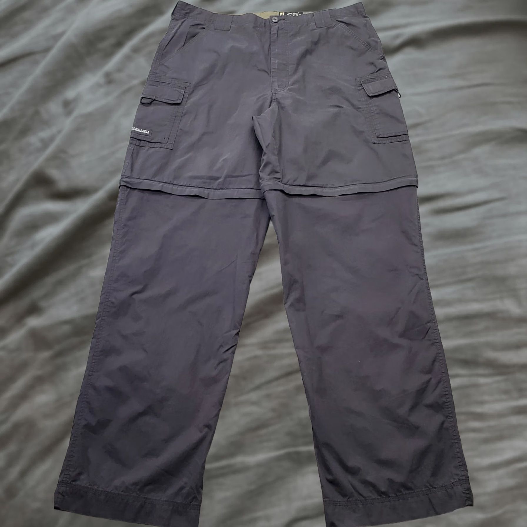 Eddie Bauer Eddie Bauer Convertible Earthtech Pants Mens 40 Max Peak Gray Zip-Off Cargo Pant Size US 40 / EU 56 - 1 Thumbnail